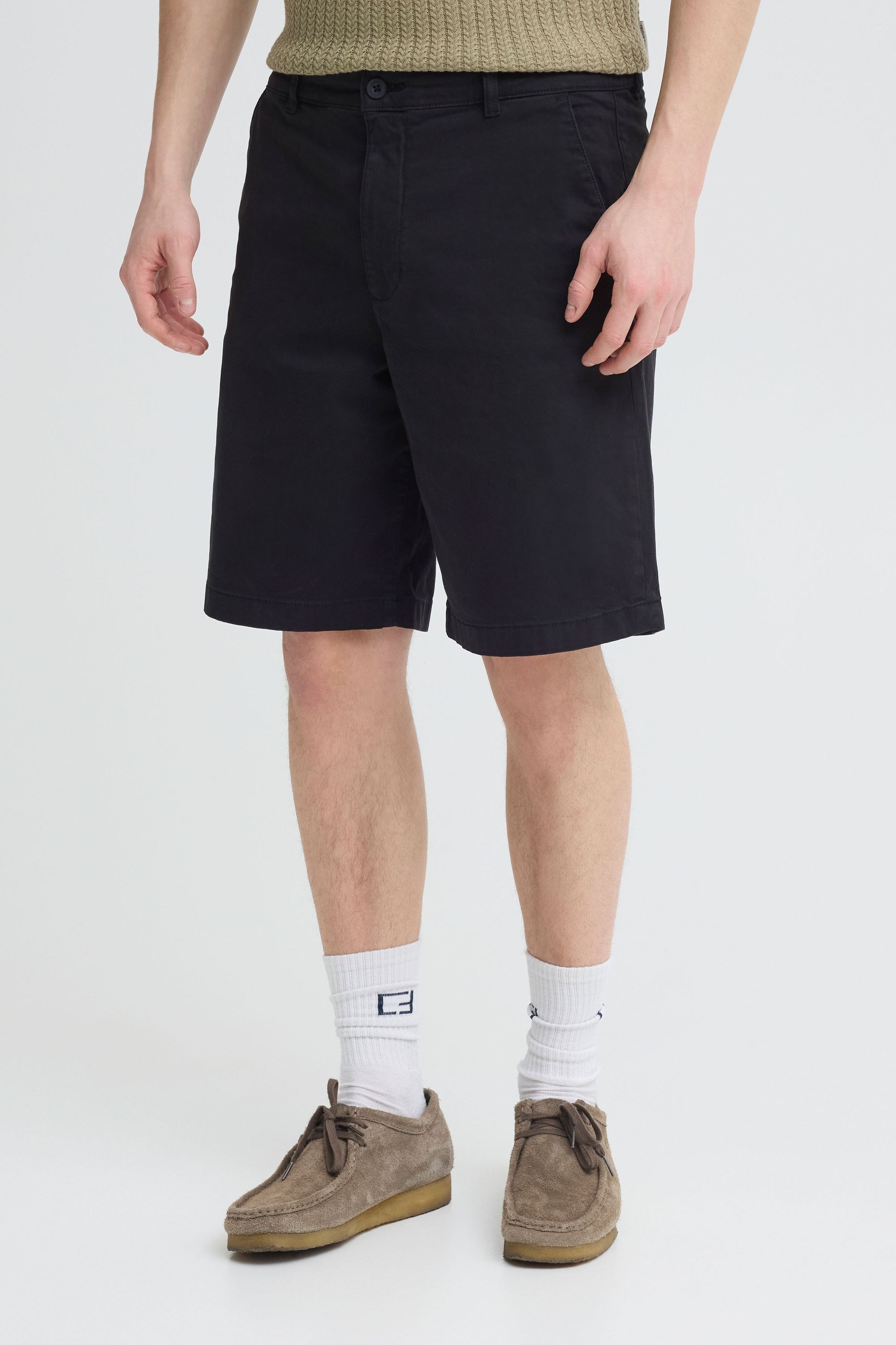 Chinoshorts CASUAL FRIDAY "Chinoshorts CFBennet", Herren, Gr. L, N-Gr, schwarz (schwarz beauty), Obermaterial: 97% Baumwolle CO. 3% Elasthan EL., Hosen Chinoshorts 2