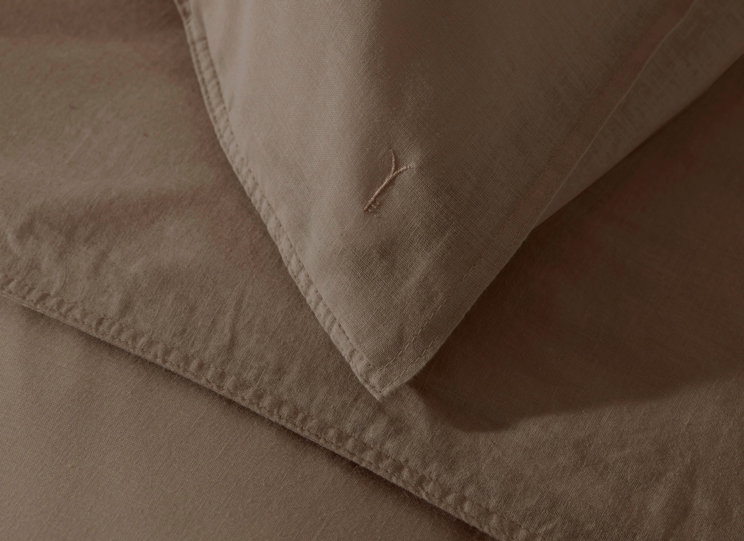 Thumbnail - YELLOW Bettwäsche "Suite-Saint-Tropez" 2 Stk. Bettwäsche aus 55% Leinen und 45% Baumwolle, hochwertiges Perkal