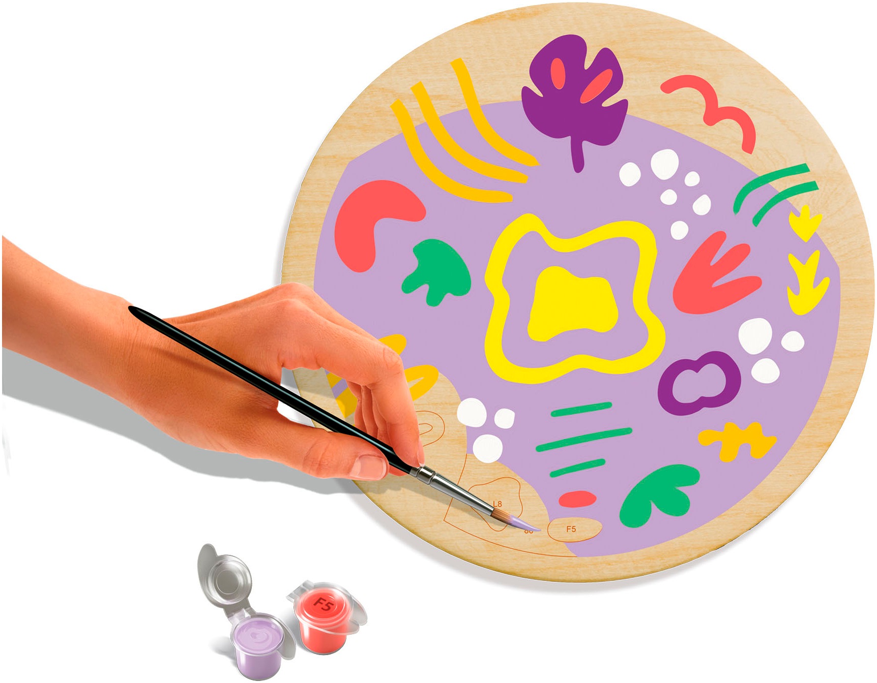 Ravensburger Malen nach Zahlen »CreArt, Wooden, Floral flows«, Made in Europe