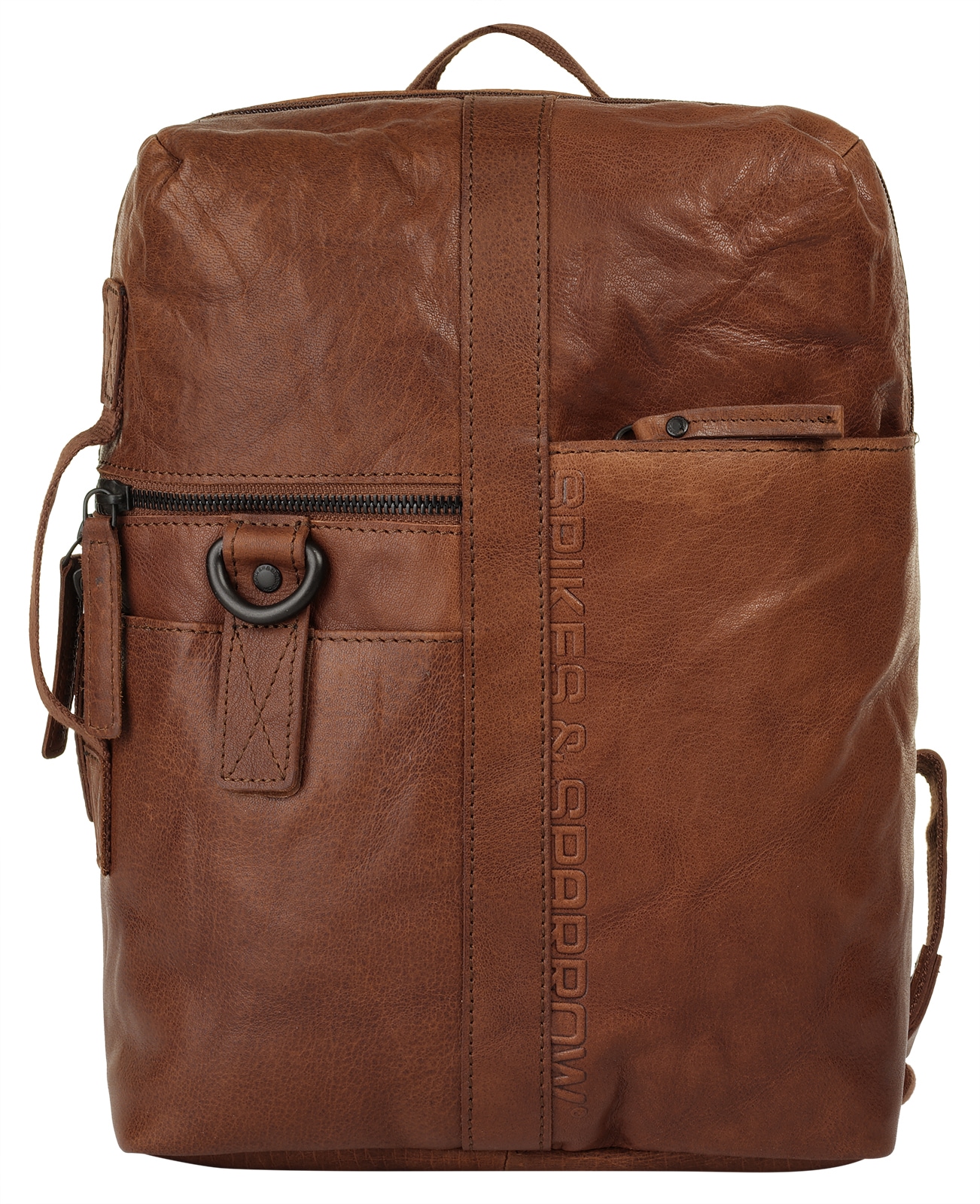 Spikes & Sparrow Laptoprucksack, echt Leder