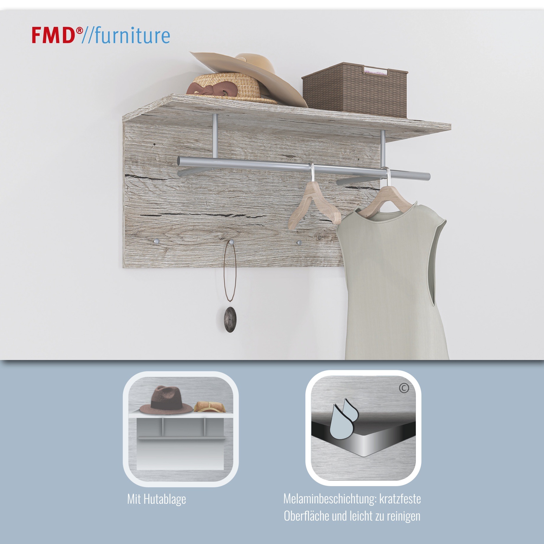 Thumbnail - FMD Garderobenpaneel "Spot"