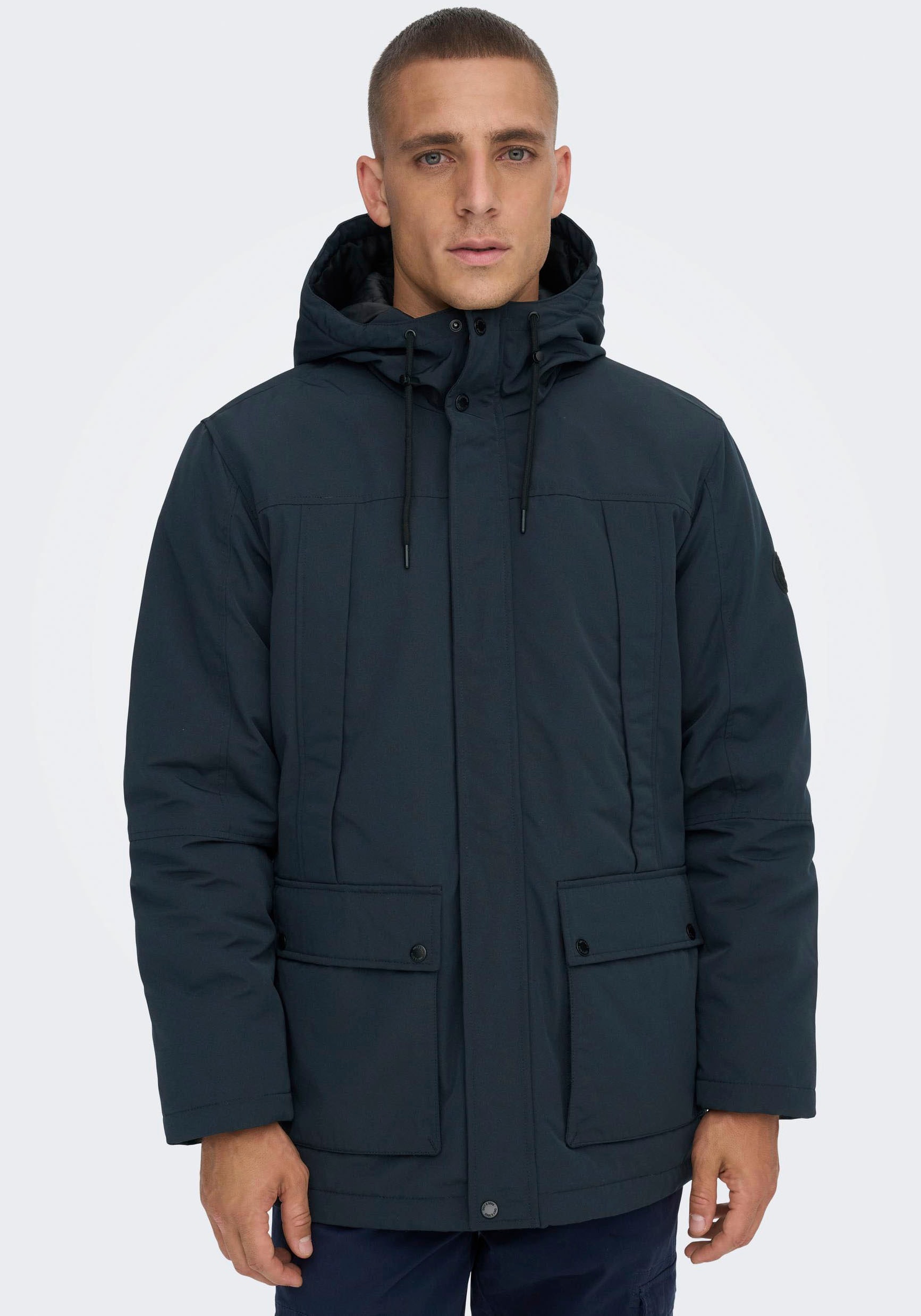 ONLY & SONS Langjacke "ONSJAYDEN PARKA NOOS OTW VD", mit Kapuze günstig online kaufen