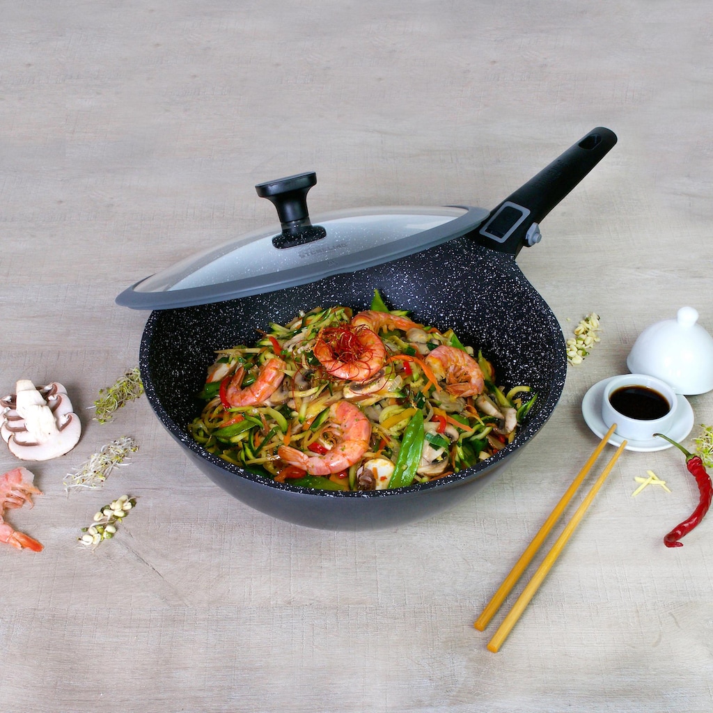 STONELINE Wok »Imagination PLUS«, Aluminiumguss, (1 tlg.), Ø 30 cm, Induktion