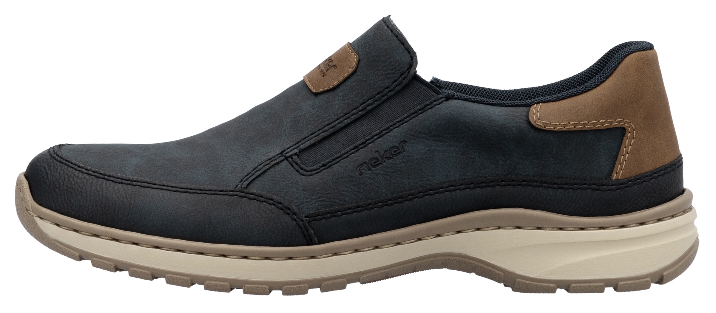 Rieker Slipper, Slip-on-Sneaker, Freizeitschuh, Halbschuh mit Gummizug