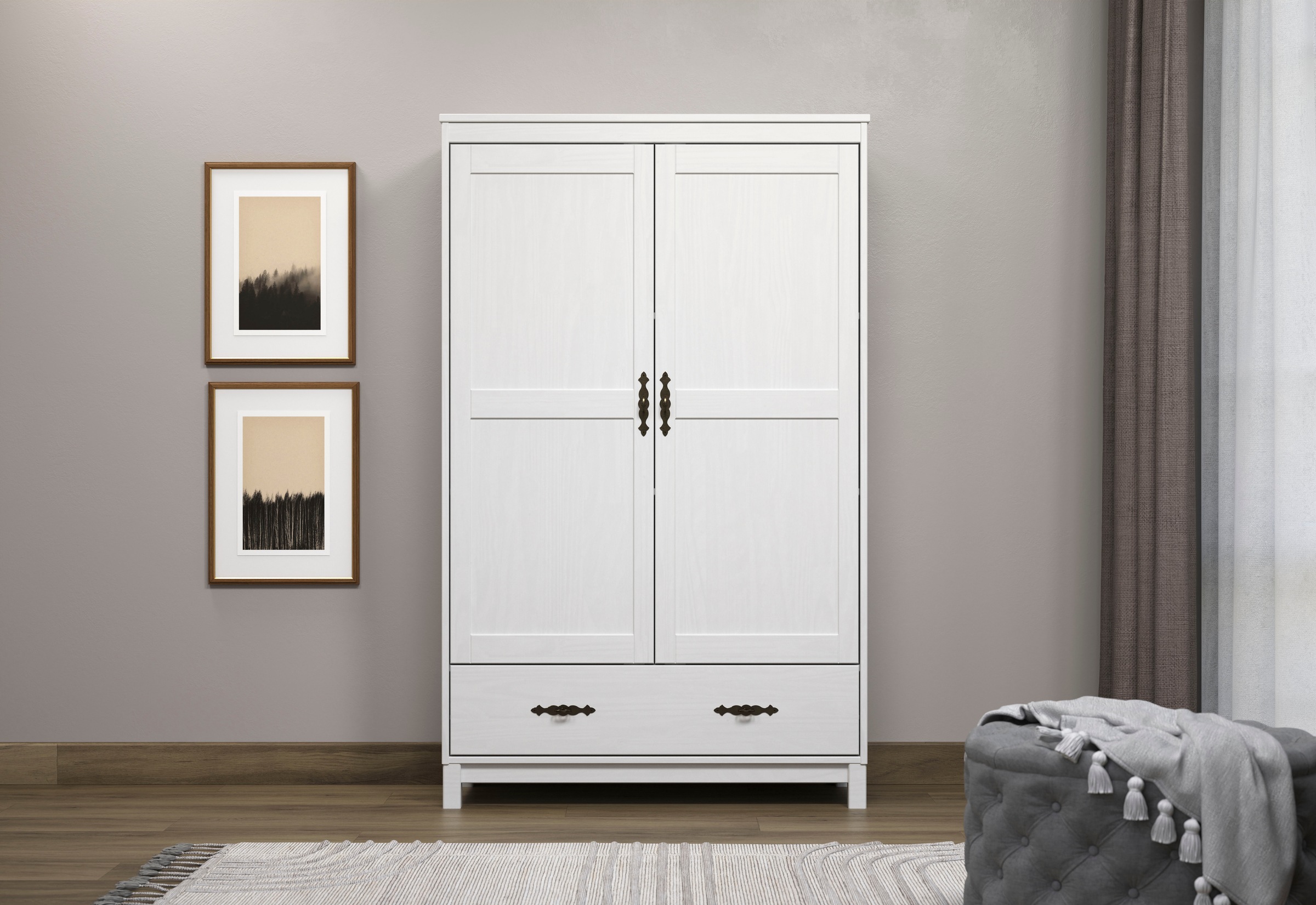 Home affaire Kleiderschrank "Sandnes Kieferschrank Schlafzimmer Schrank TOP günstig online kaufen