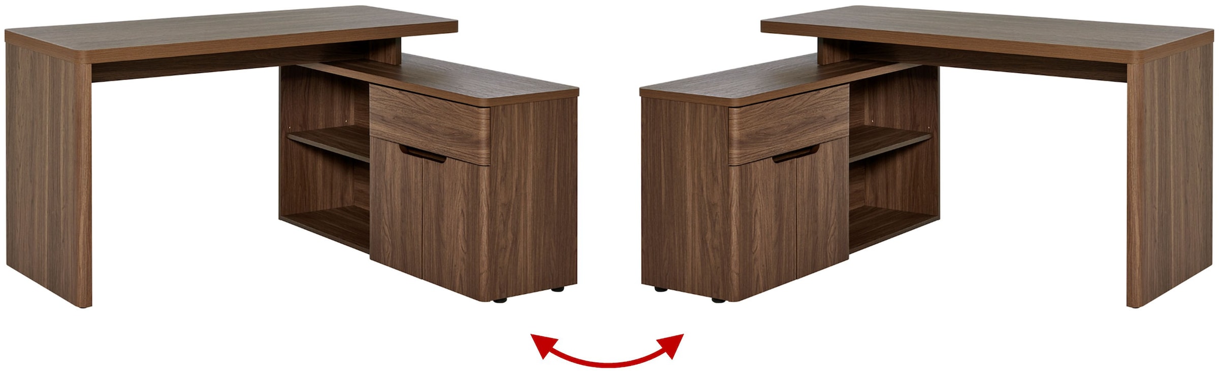 Jahnke Eckschreibtisch "CU-LIBRE 150 E" 1 Stk. tlg. günstig online kaufen