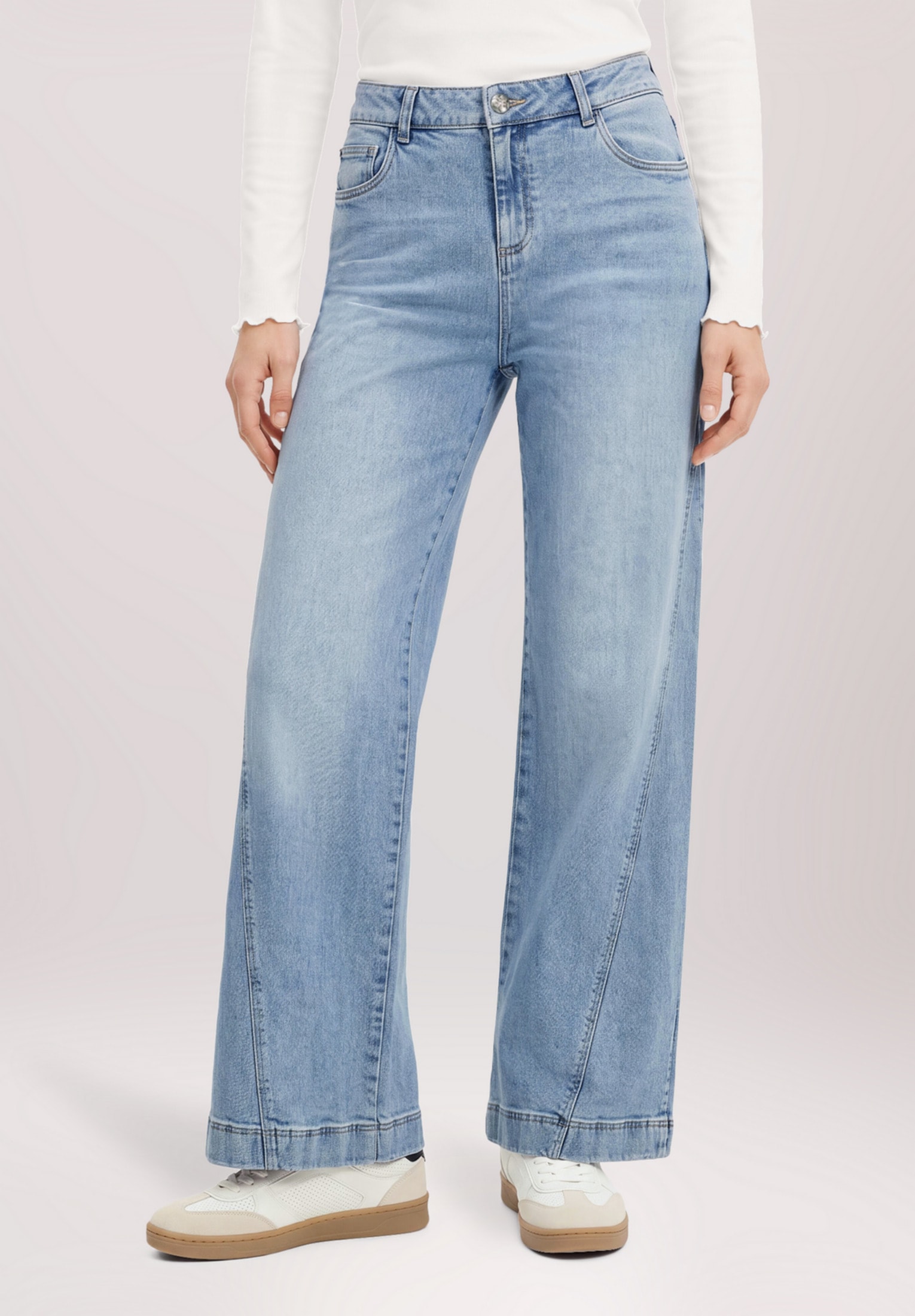 Cartoon Stretch-Jeans »Damen im Used-Look«