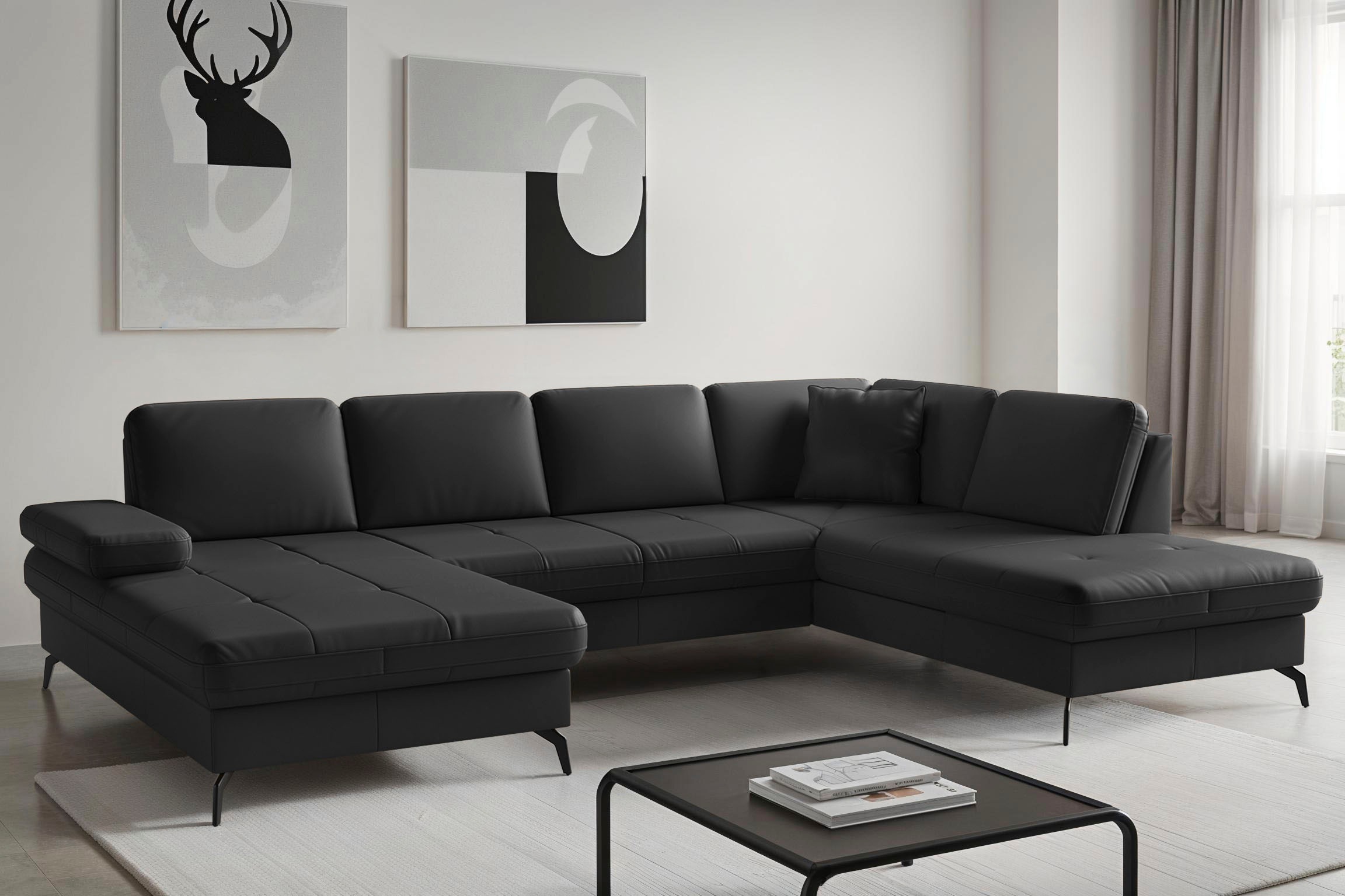sit&more Wohnlandschaft "Morris Jubi, Breite 300 cm" mit Armteilfunktion, optional mit Schlaffunktion