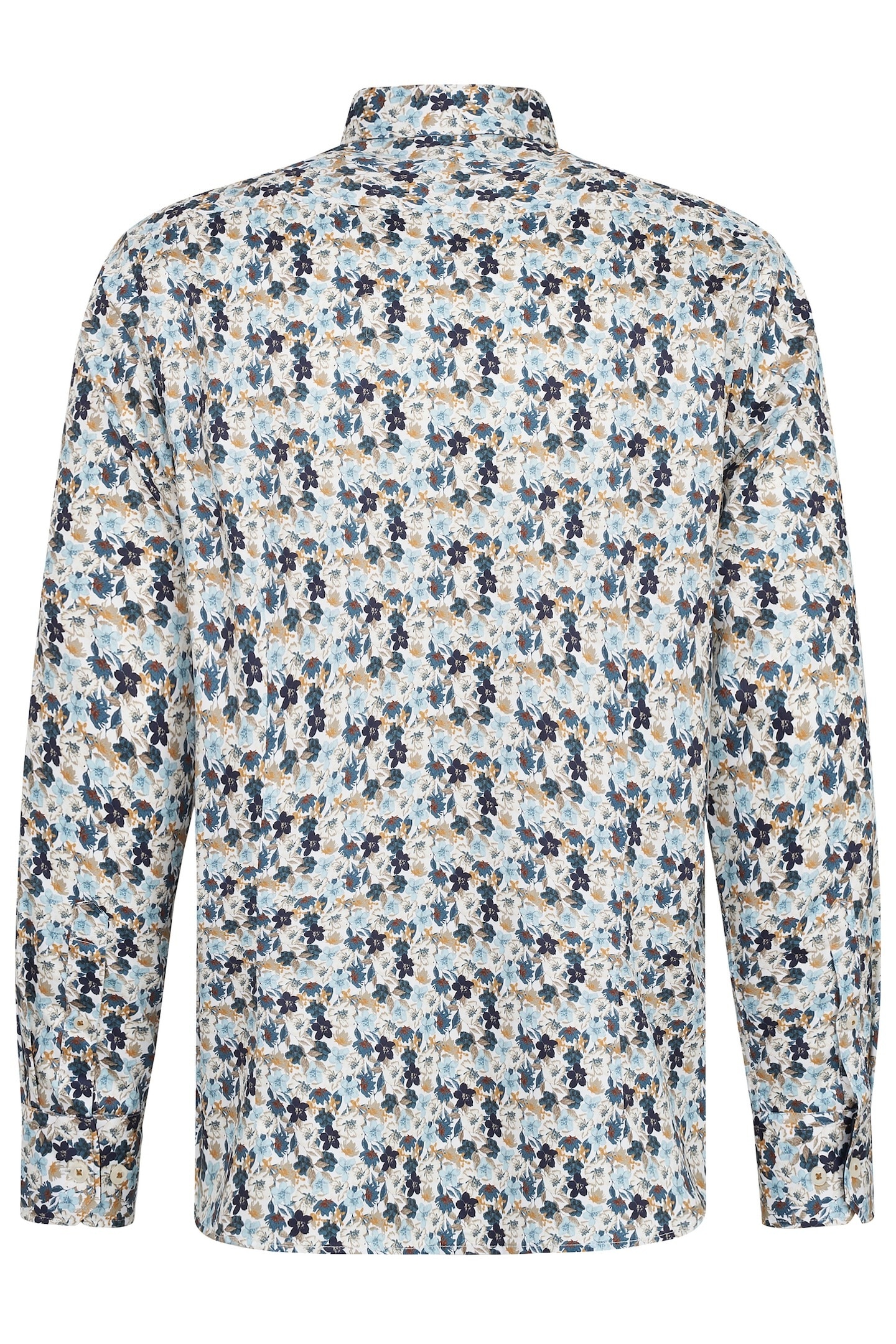 bugatti Langarmhemd, mit Button-Down-Kragen