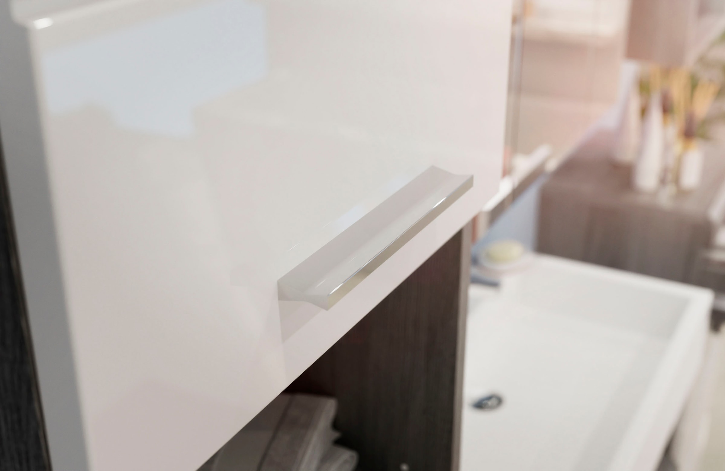 INOSIGN Badmöbel-Set »Siena, 5 teilig, bestehend aus:«, (Set, 5 St.), Hochschrank, WBU, Spiegel, Unterschrank, Hängeschrank