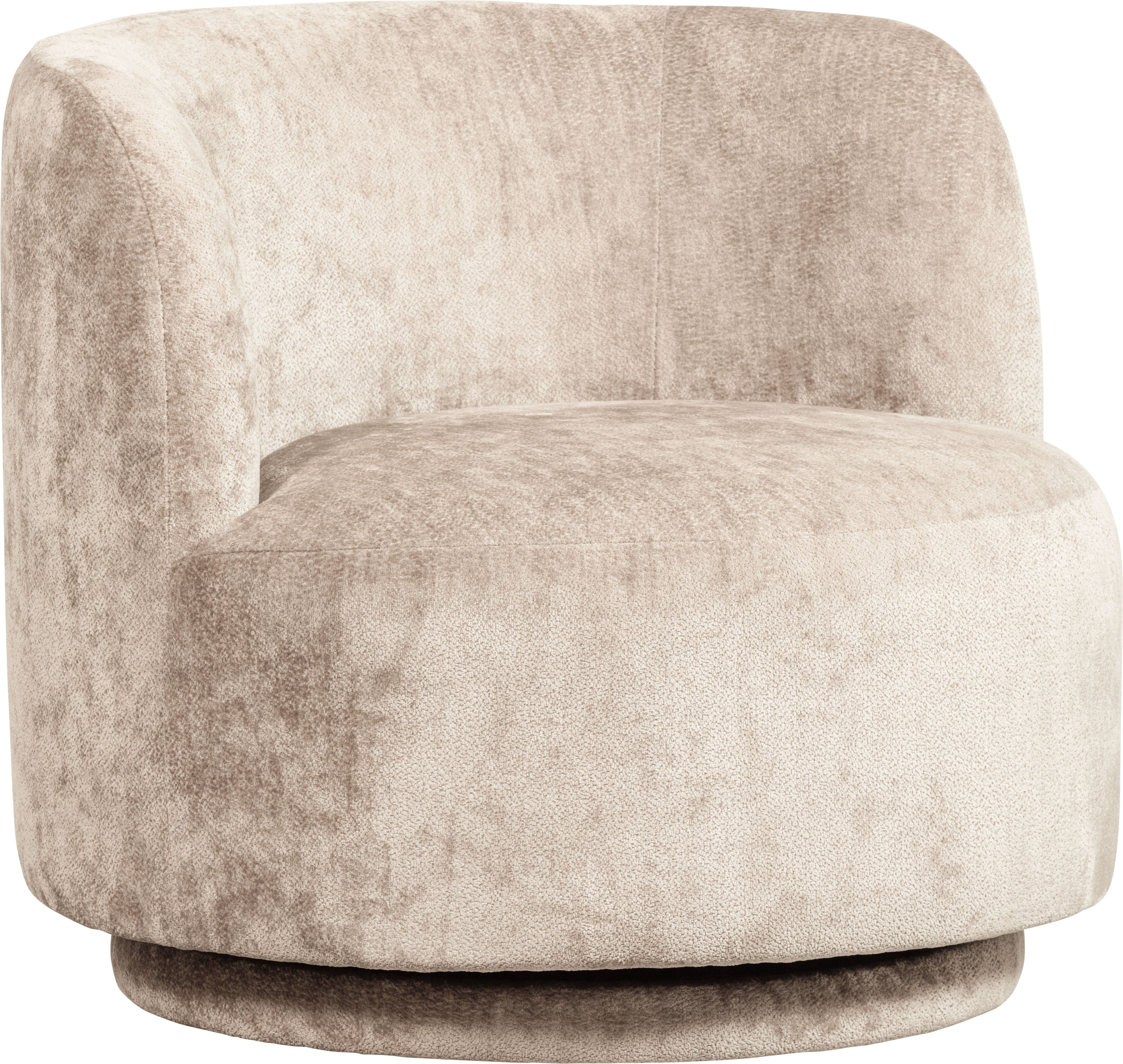 WOOOD Drehsessel "Popular Chenille-Bezug mit Drehmechanismus H 72 x B 81 x T 80 cm" Tragkraft 100 kg, Maximale Verschleißfestigkeit, Kiefernholz-Multiplex