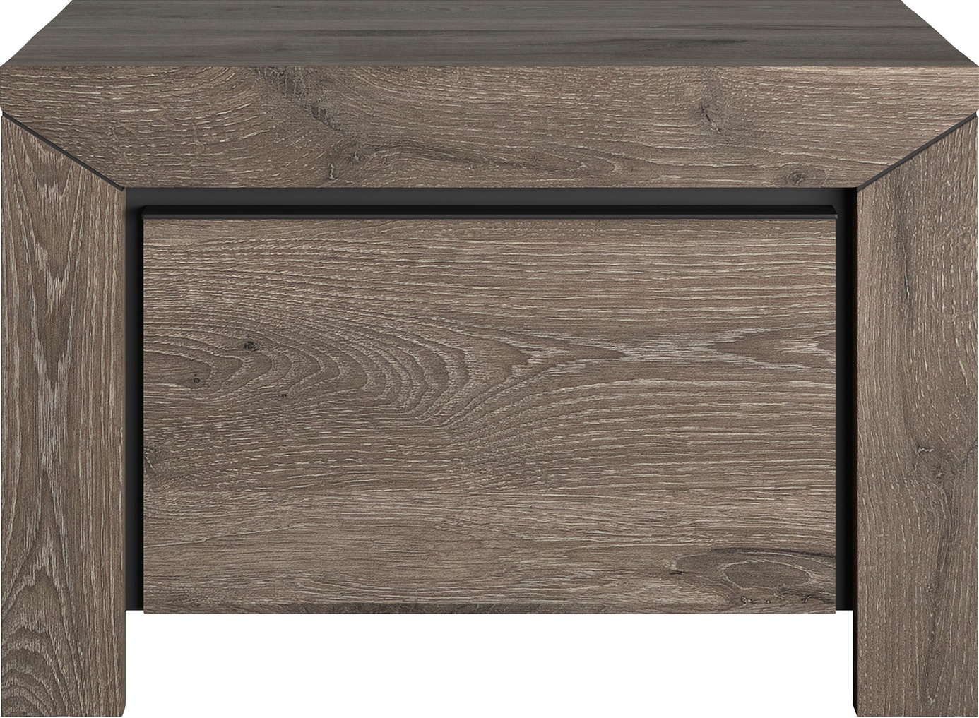 Nachttisch GAMI, B:57cm H:38cm T:41cm, braun, Schlafzimmer, Tische, "Brugge", Breite 57 cm