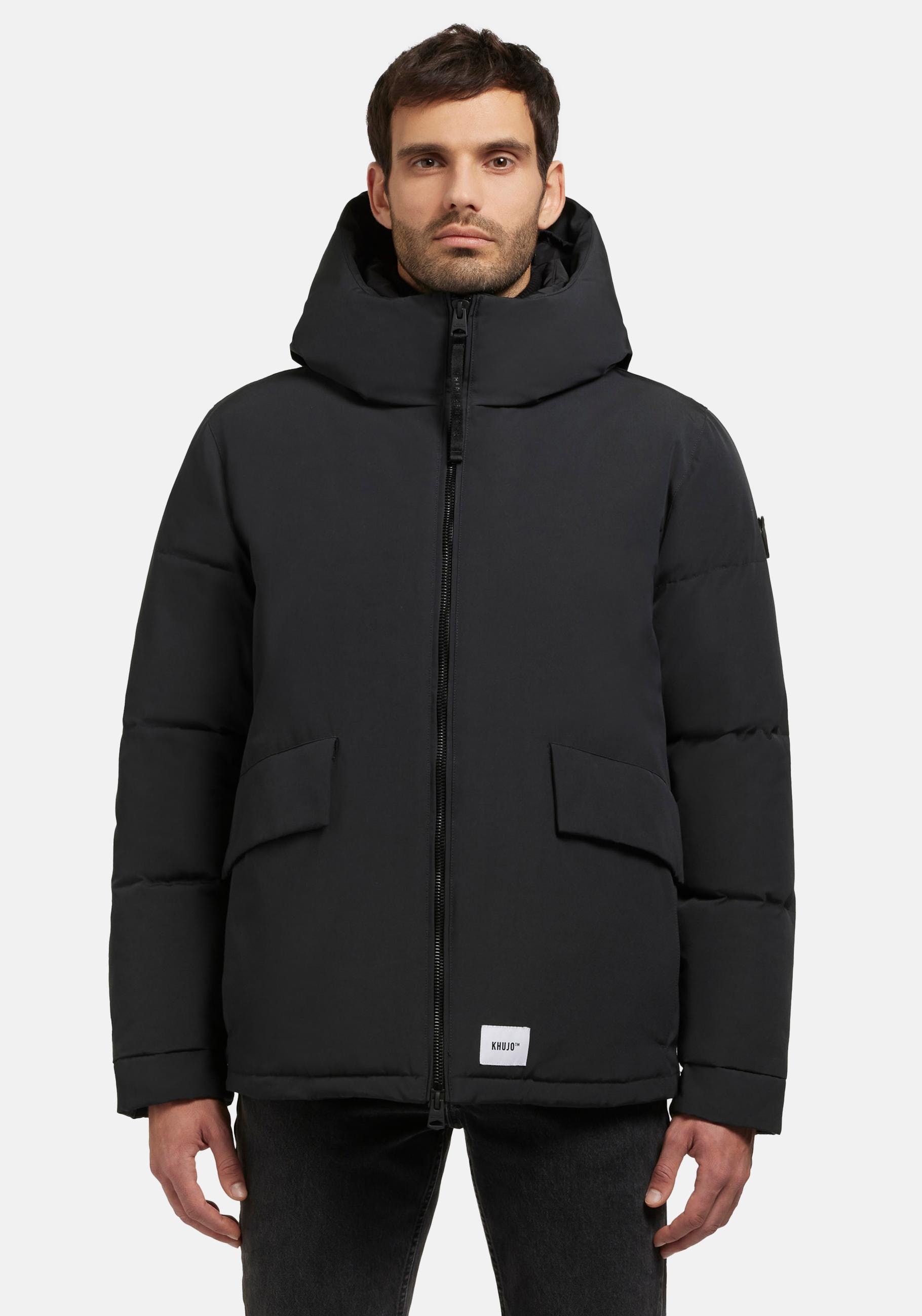 khujo Winterjacke "Gero", mit Kapuze, Warme Herren Outdoorjacke mit Kapuze