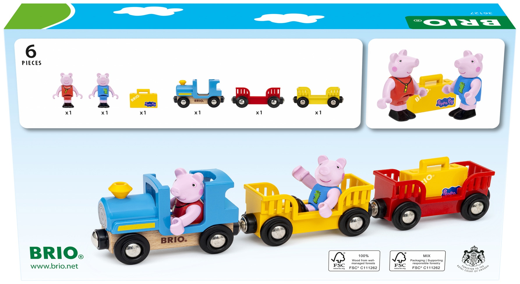 BRIO® Spielzeug-Eisenbahn »BRIO® WORLD, Peppa Wutz Zug«