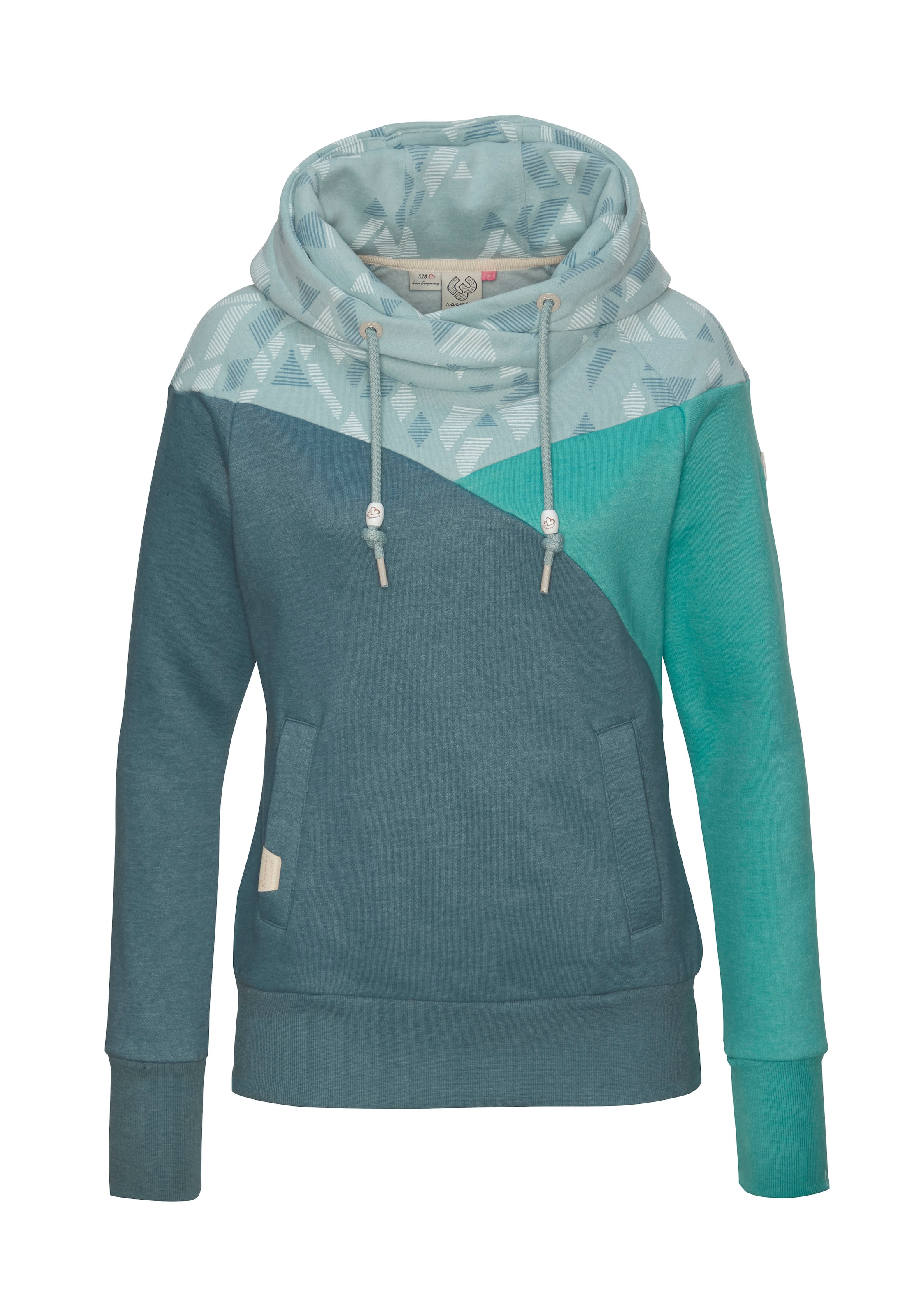 Ragwear Kapuzensweatshirt »CHELLI«, mit Colorblock bestellen Muster | BAUR für