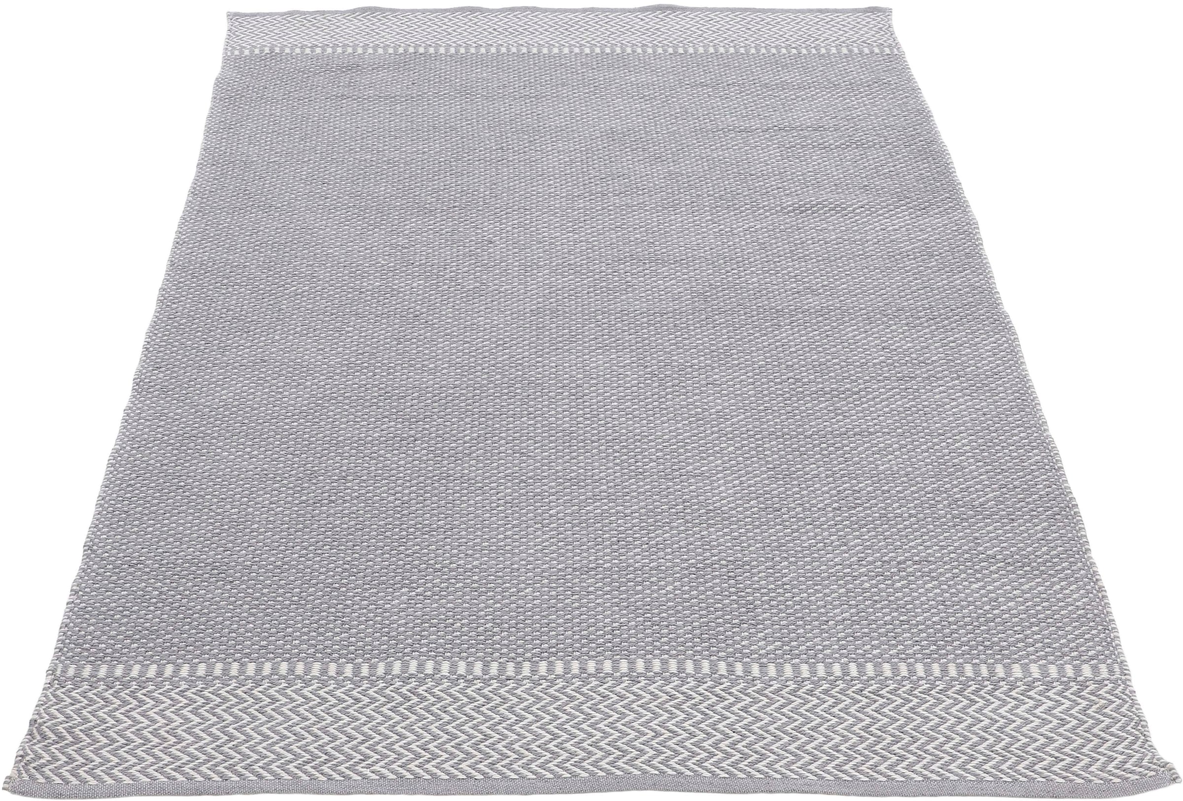 carpetfine Teppich »Frida 205«, 7 mm Höhe, Wendeteppich, 100% recyceltem Material (PET), Flachgewebe, Sisal Optik, Pflegeleicht und Robust, In- und Outdoor geeignet, Wetterfest und UV-beständig für Balkon, Terrasse, Garten, Wohn- und Schlafzimmer