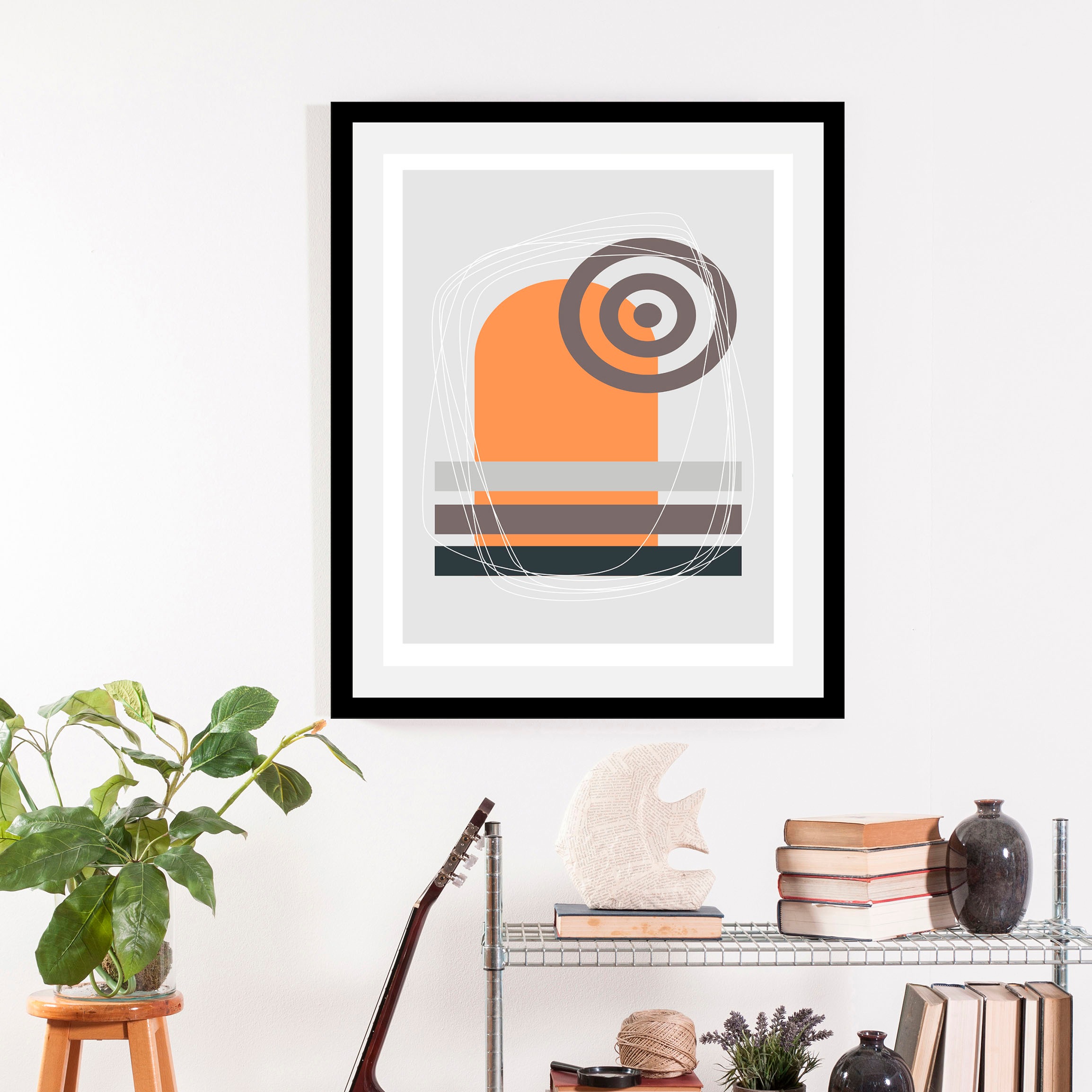 queence Bild "Fia", Abstrakt-Kunst-Figuren, (1 St.), gerahmt günstig online kaufen