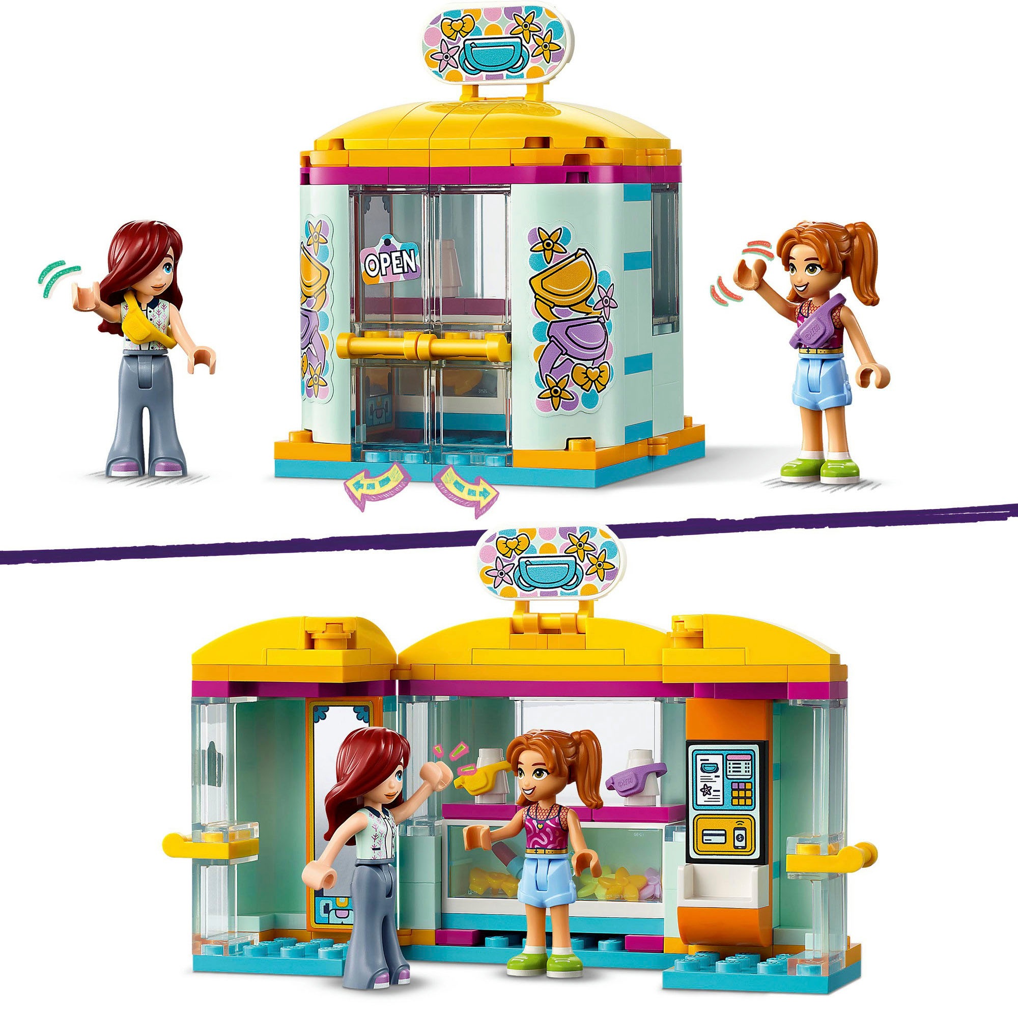 LEGO® Konstruktionsspielsteine »Mini-Boutique (42608), LEGO Friends«, (129 St.), Made in Europe