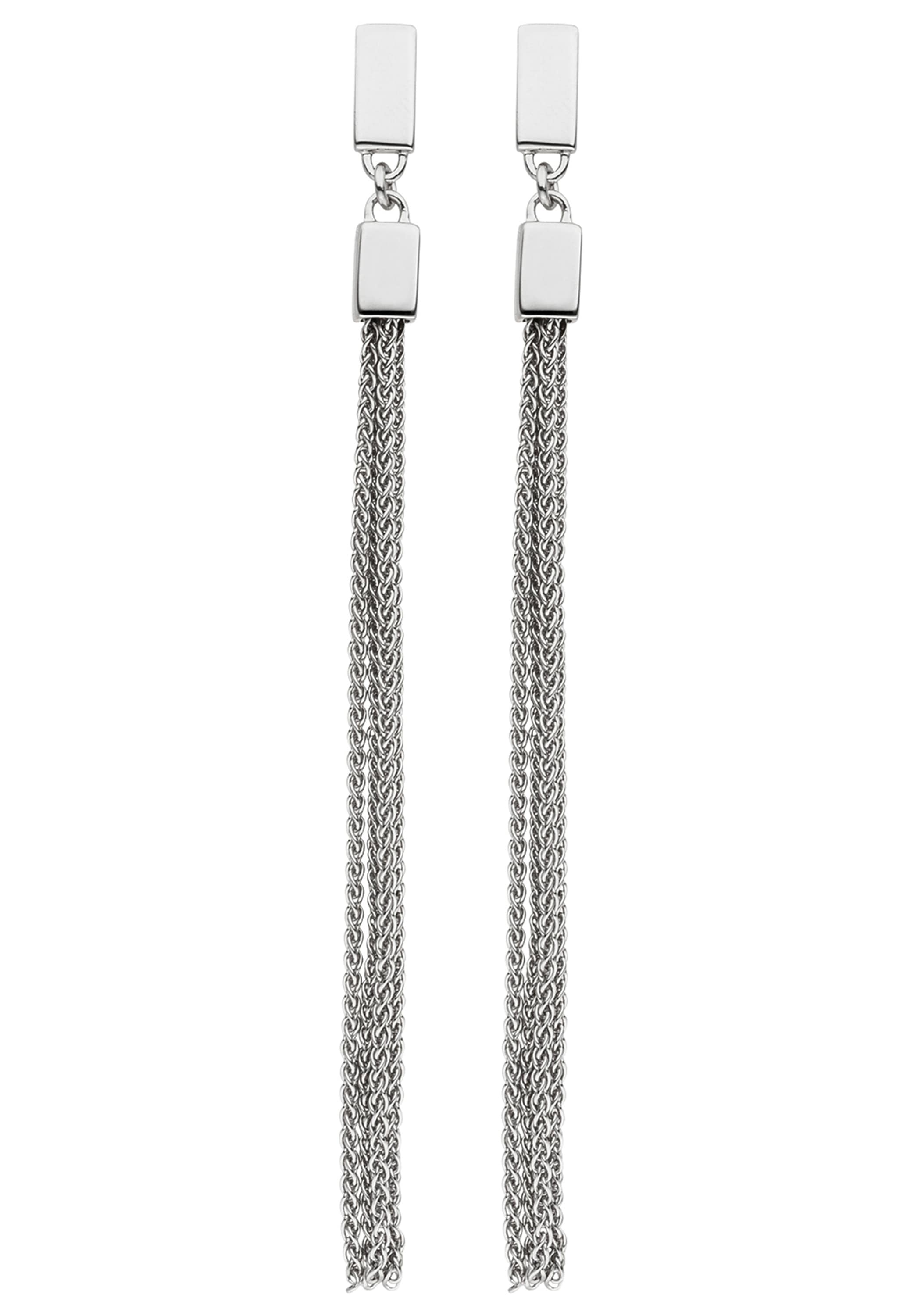 JOBO Paar Ohrhänger mit Ketten 925 Silber
