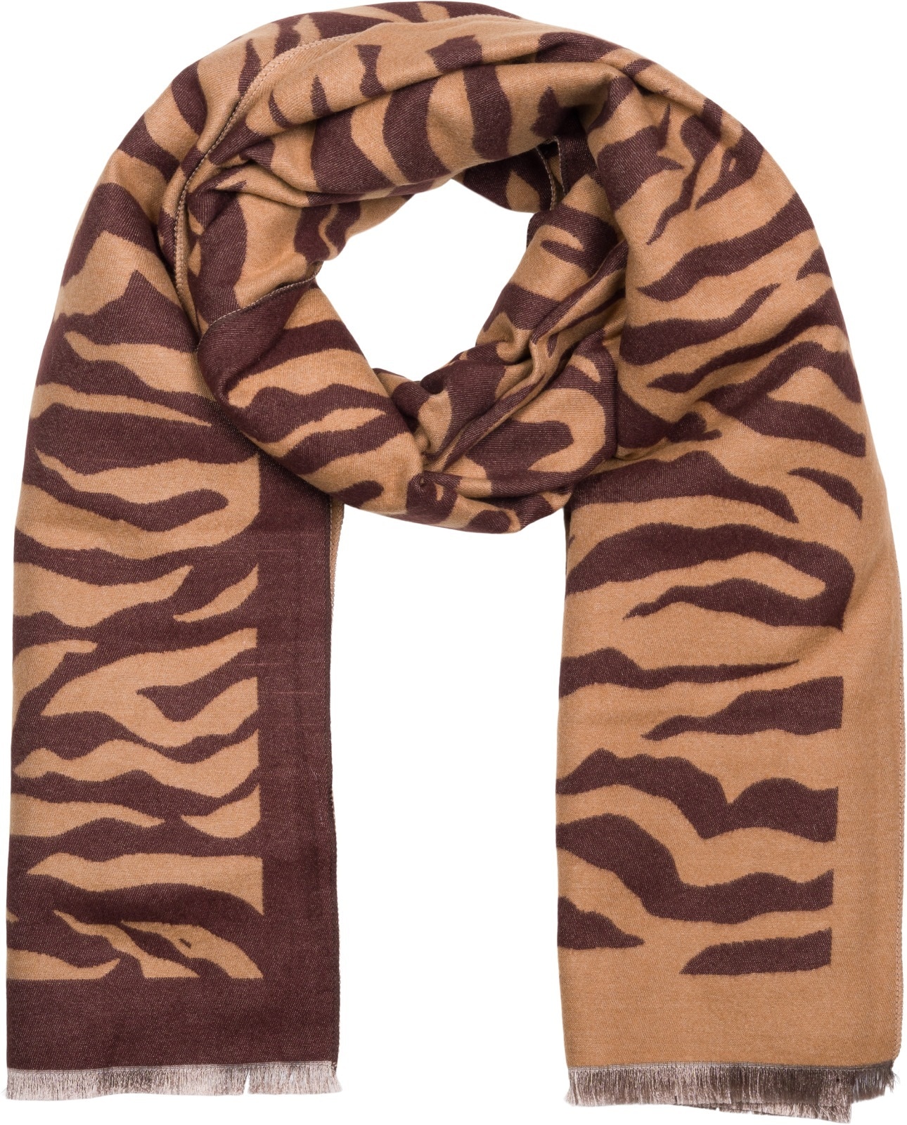 styleBREAKER Schal "Schal mit Zebra Muster" 1 Stk.