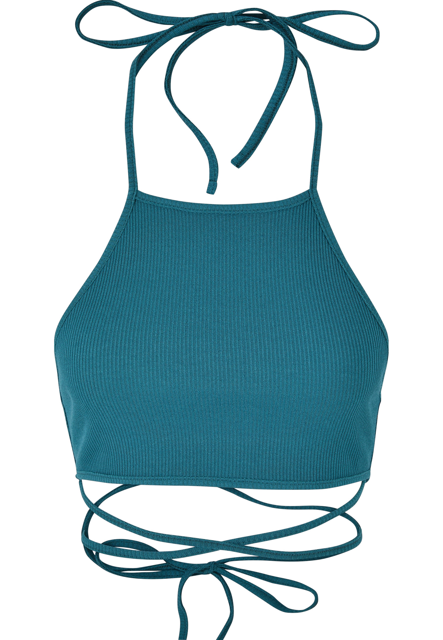 URBAN CLASSICS Yoga & Relax Shirt "Urban Classics Damen Ladies Rib Trapeze Cropped Top" 1