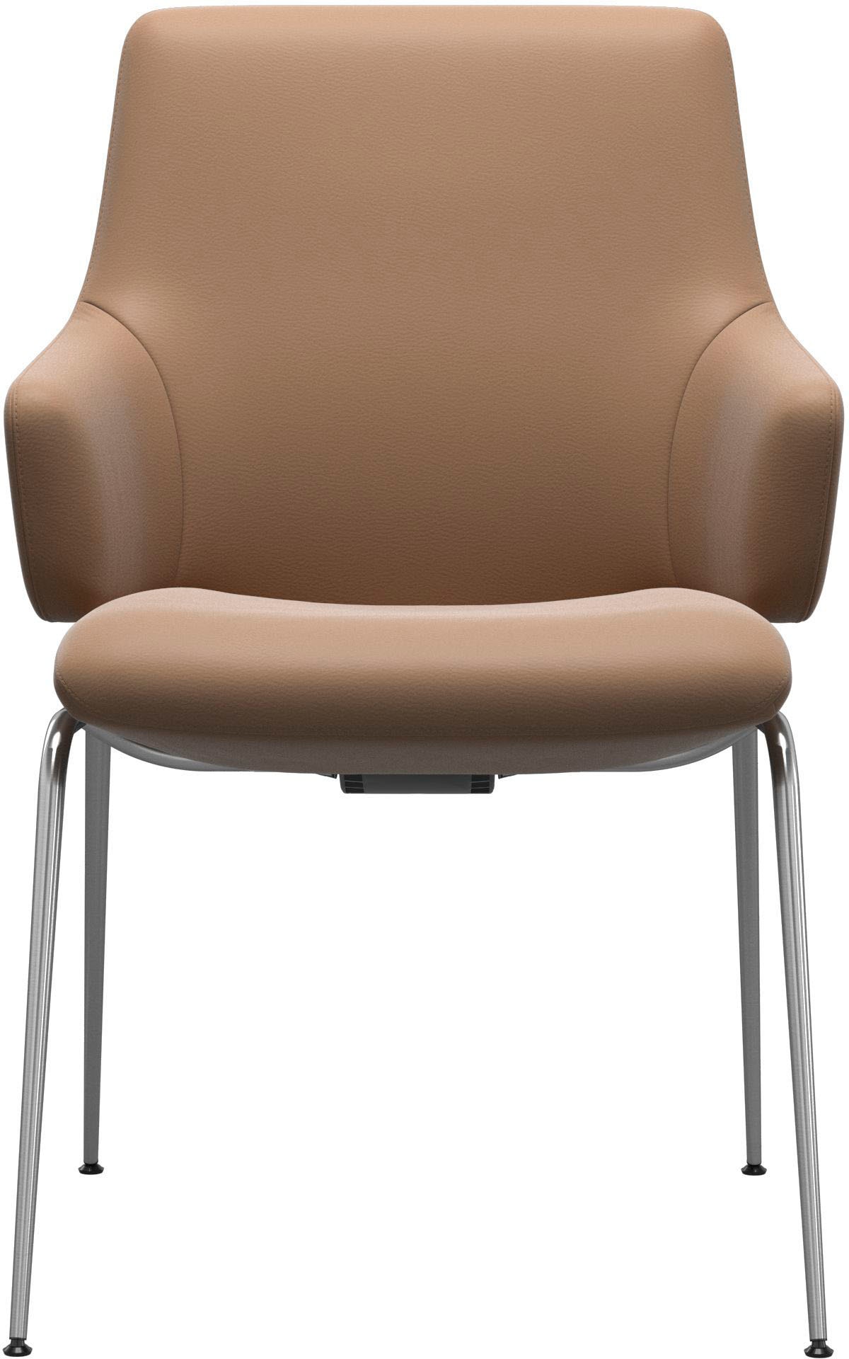 Stressless® Polsterstuhl »Laurel«, Leder PALOMA, Low Back mit Armlehne, Größe L, mit Beinen aus Stahl in Schwarz matt