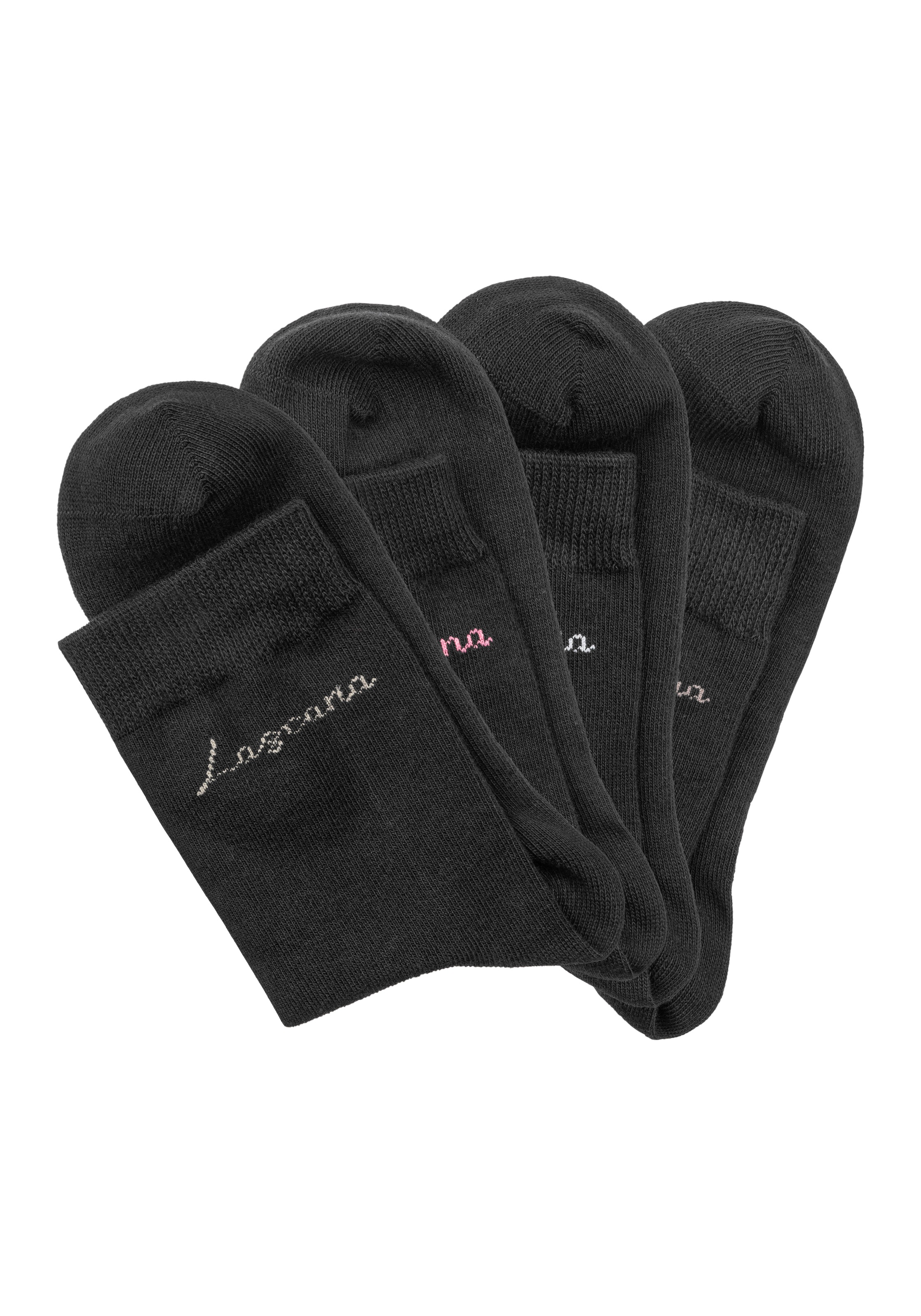 LASCANA Basicsocken »Believe in Yourself«, (Box, 4 Paar), in ansprechender Geschenkbox