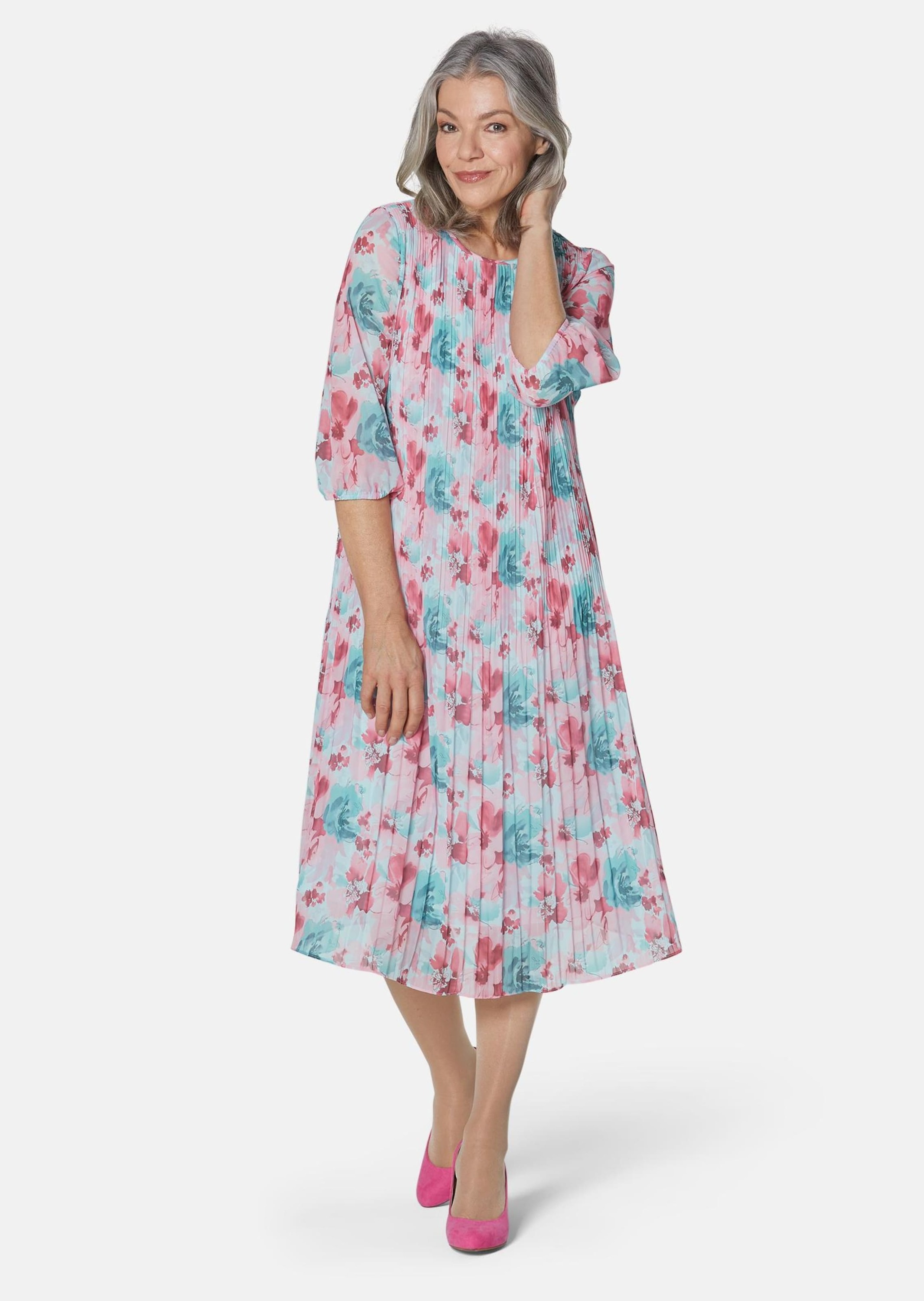 GOLDNER Etuikleid "Aufregend plissiertes Kleid" Ohne günstig online kaufen