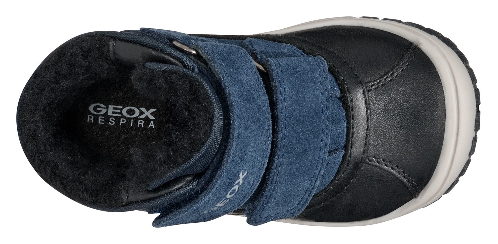 Geox Winterboots »B OMAR BOY WPF C«, Klettstiefel, Babystiefel Winterstiefel mit Warmfutter