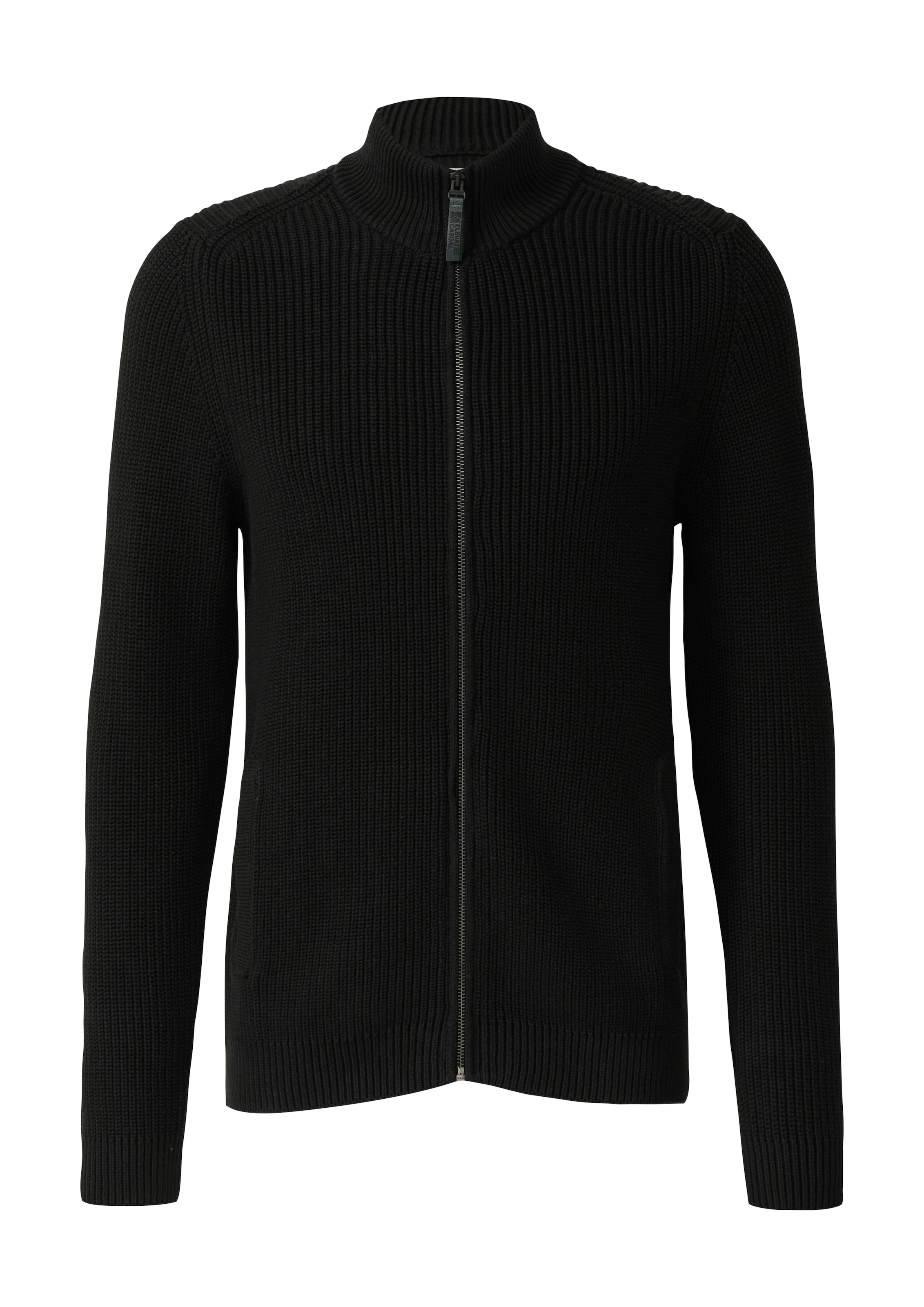 s.Oliver Strickjacke, mit Stehkragen und Reißverschluss günstig online kaufen