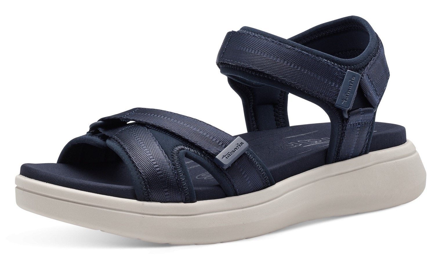 Tamaris Sandale, Sommerschuh, Sandalette, Klettschuh, mit praktischem Klettverschluss