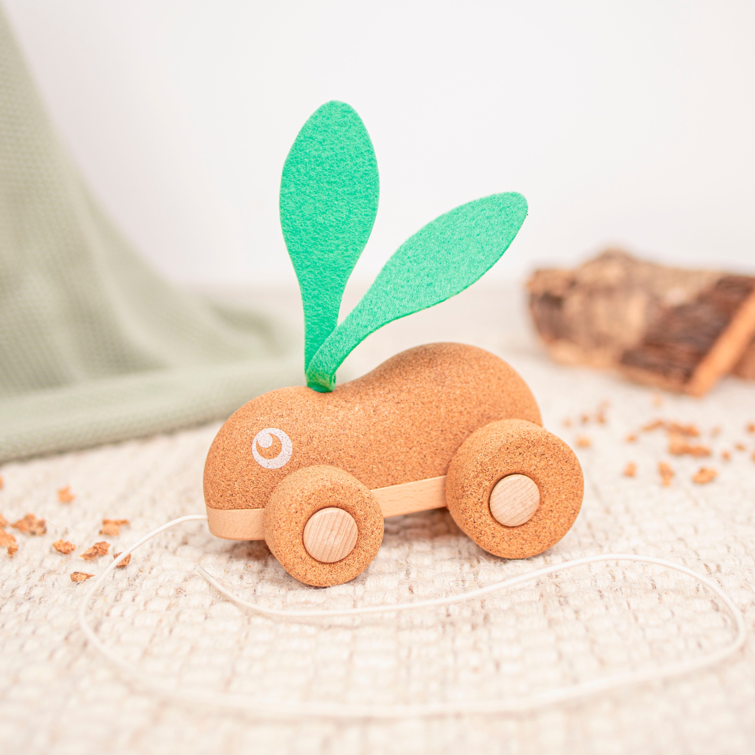 KORKO Nachziehtier »Hopping Bunny«, Made in Europe