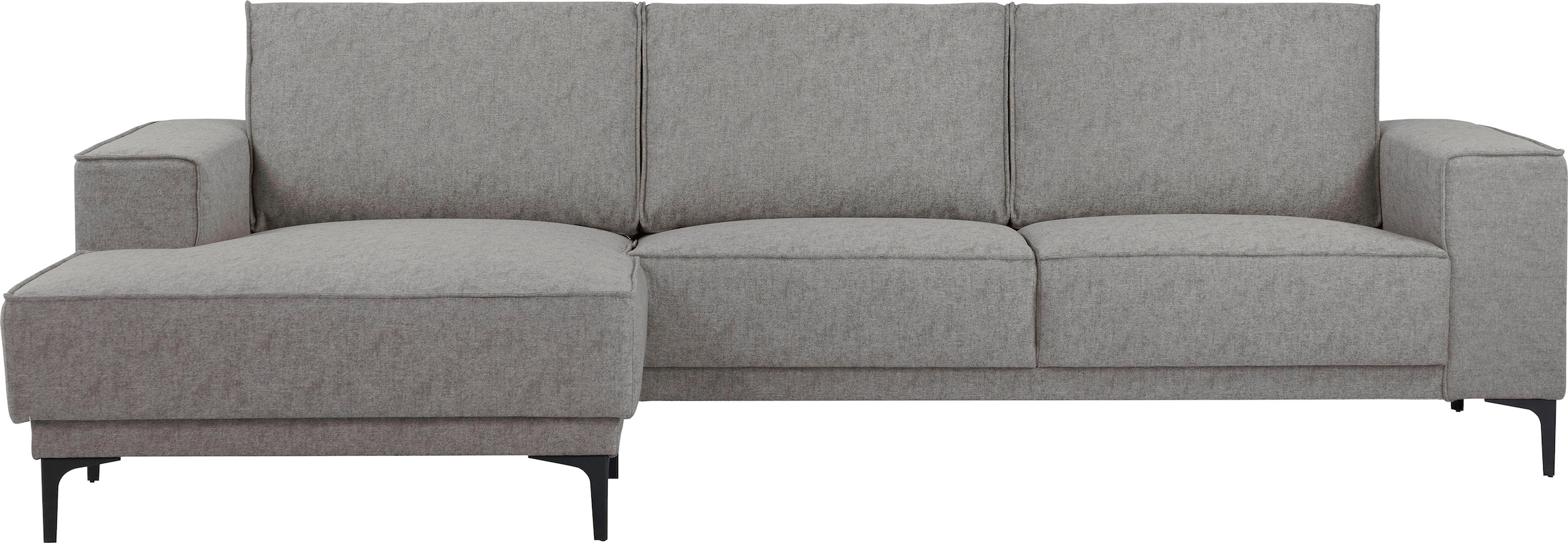 Places of Style Ecksofa "Polsterecke Oland, Struktur, Flachgewebe, Luxus-Mi günstig online kaufen