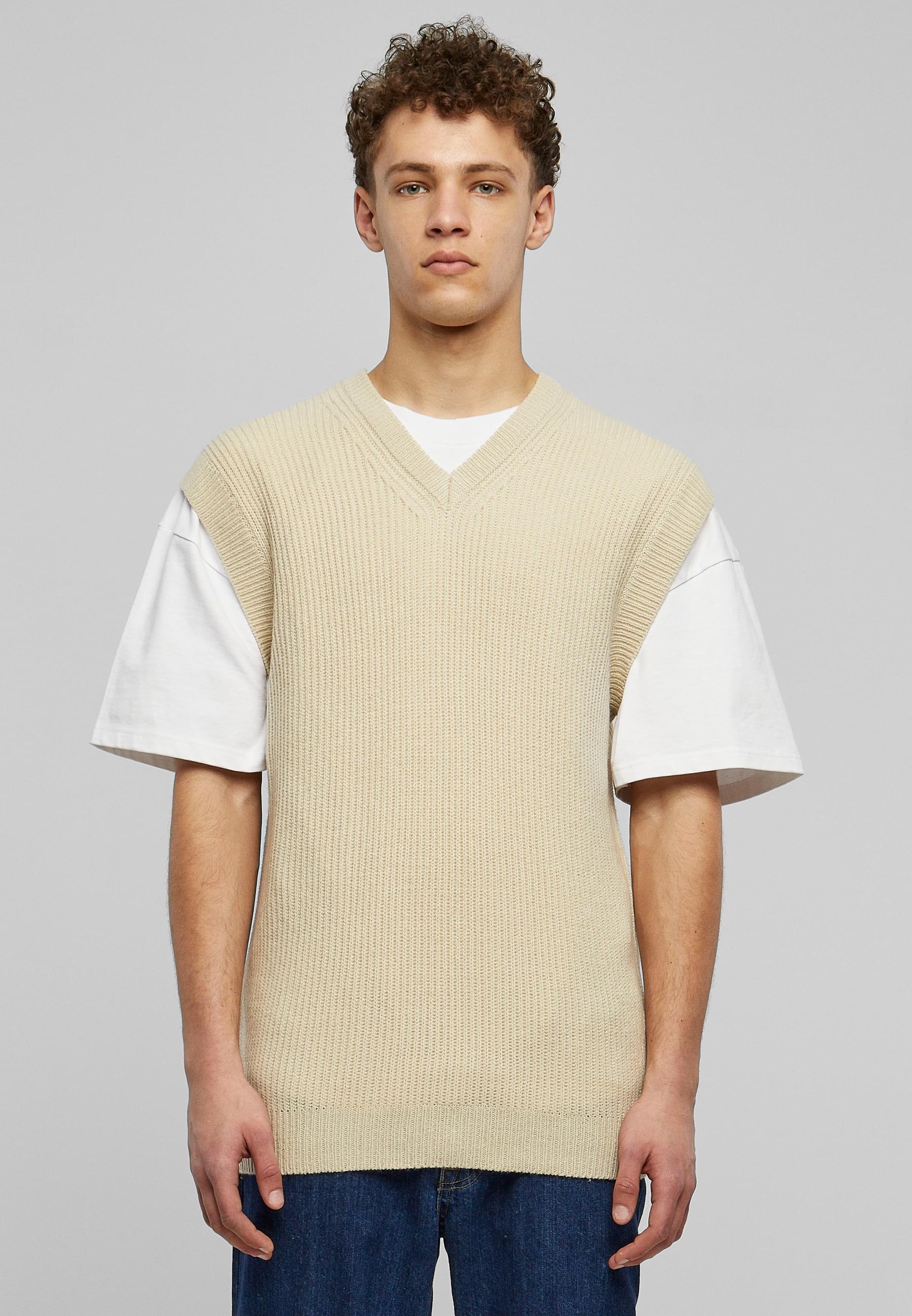 URBAN CLASSICS Rundhalspullover »Urban Classics Herren Knit Slipover«