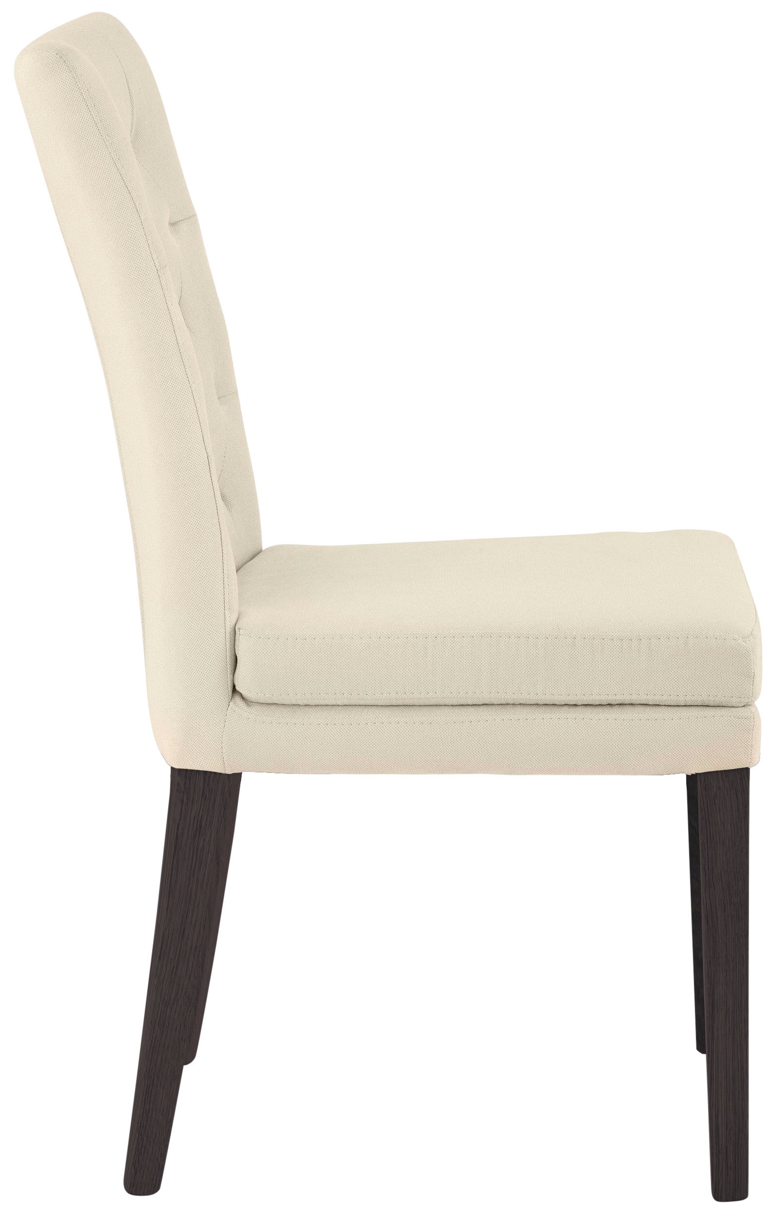 Home affaire 4-Fußstuhl »Colorado«, (Set), 2 St., Luxus-Microfaser, Beine aus Buche, wengefarben lackiert, Im 2er, 4er oder 6er-Set