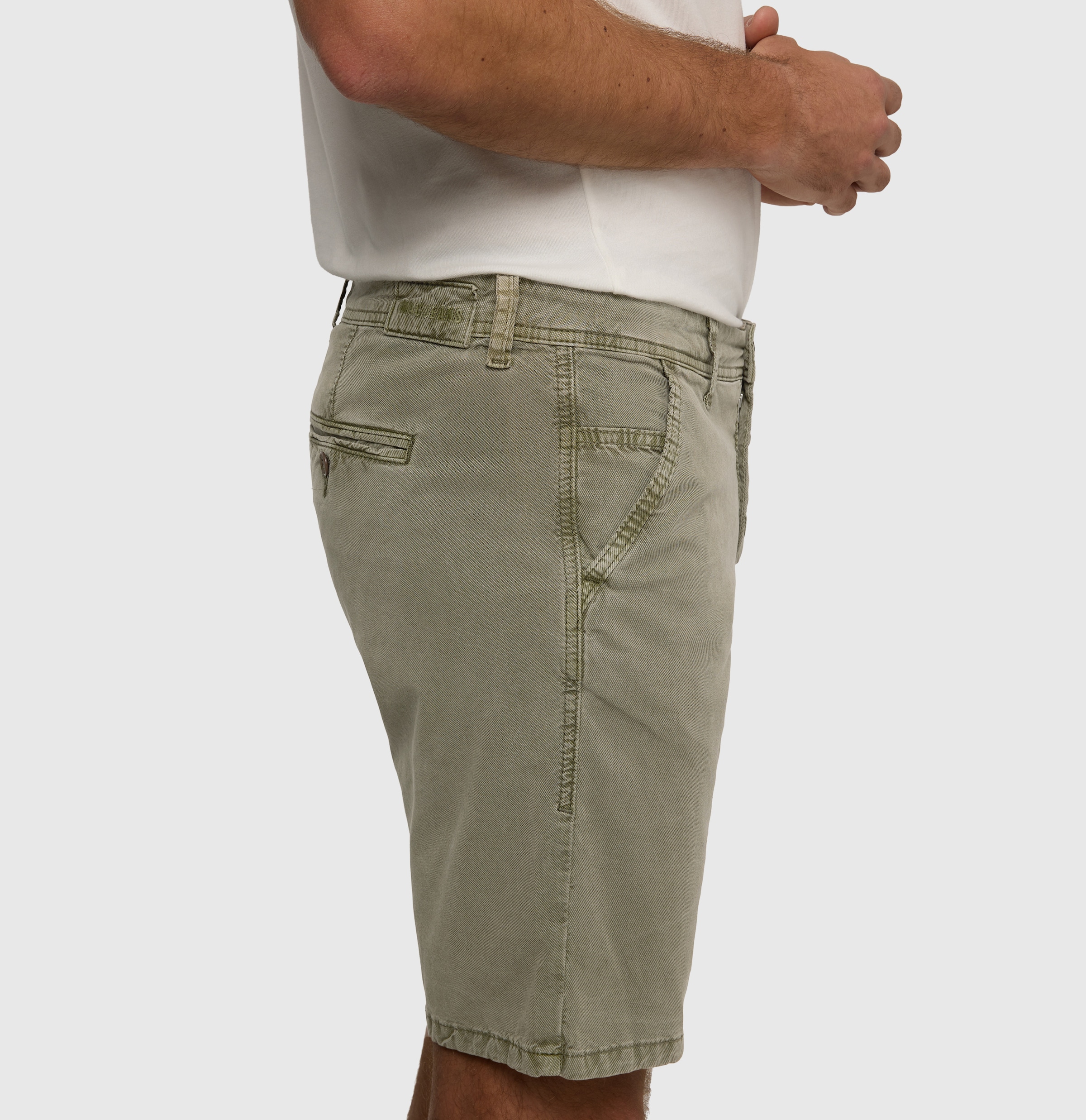 MAC Bermudas »Liam Bermuda«  in gewaschener Optik, Twillqualität