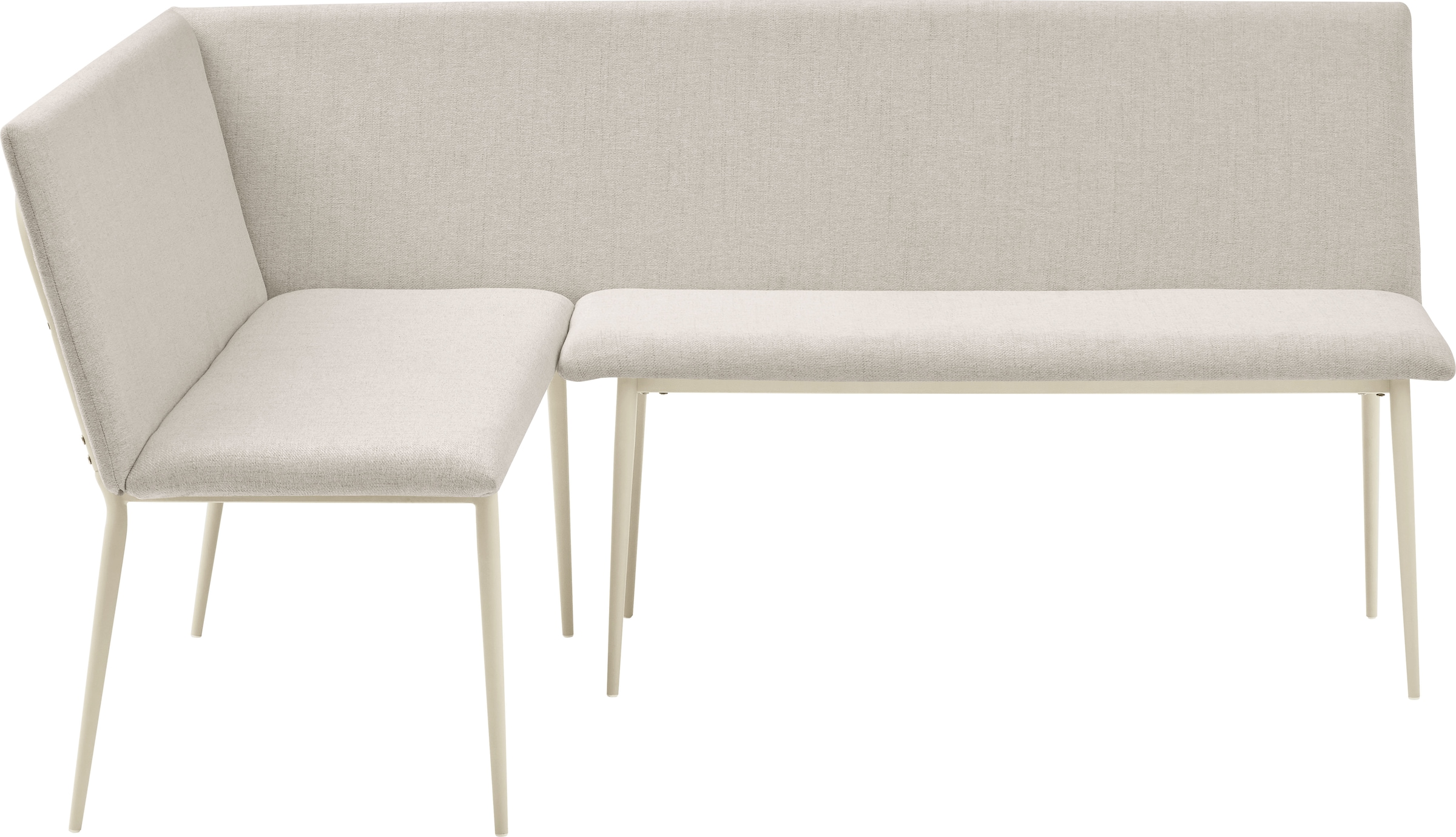 OTTO home Eckbank »Cassy« pflegeleichter Strukturstoff, Metallgestell, FSC-zertifiziertes Holz