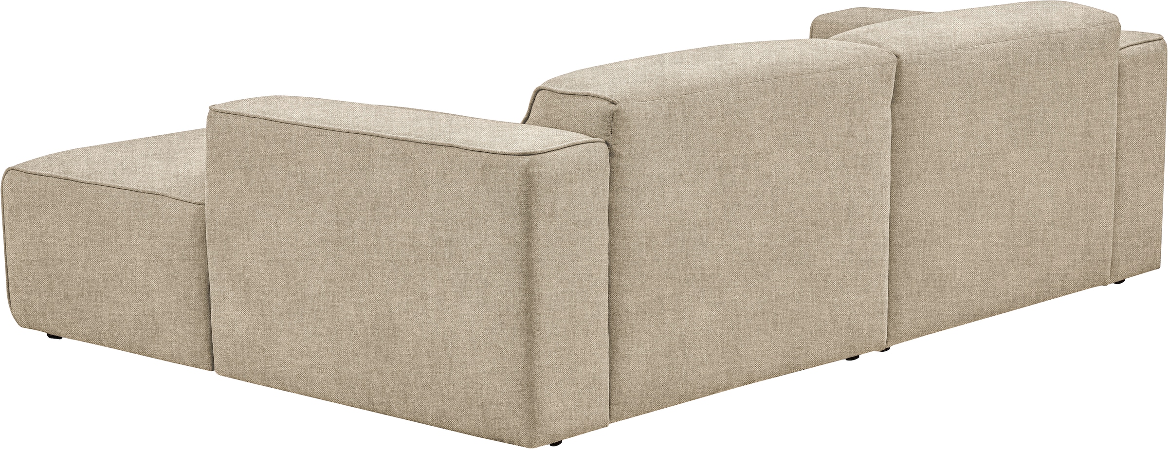 andas Ecksofa »Noord«, mit Kedernaht, Breite 234 cm, Cord, Struktur, Webstoff