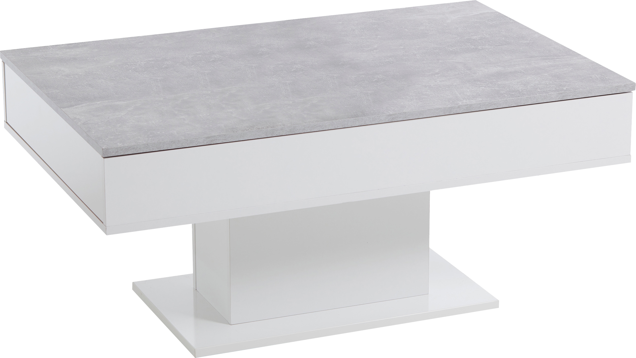 FMD Couchtisch "Avola" mit Stauraum unter der verschiebbaren Tischplatte, Breite 100 cm