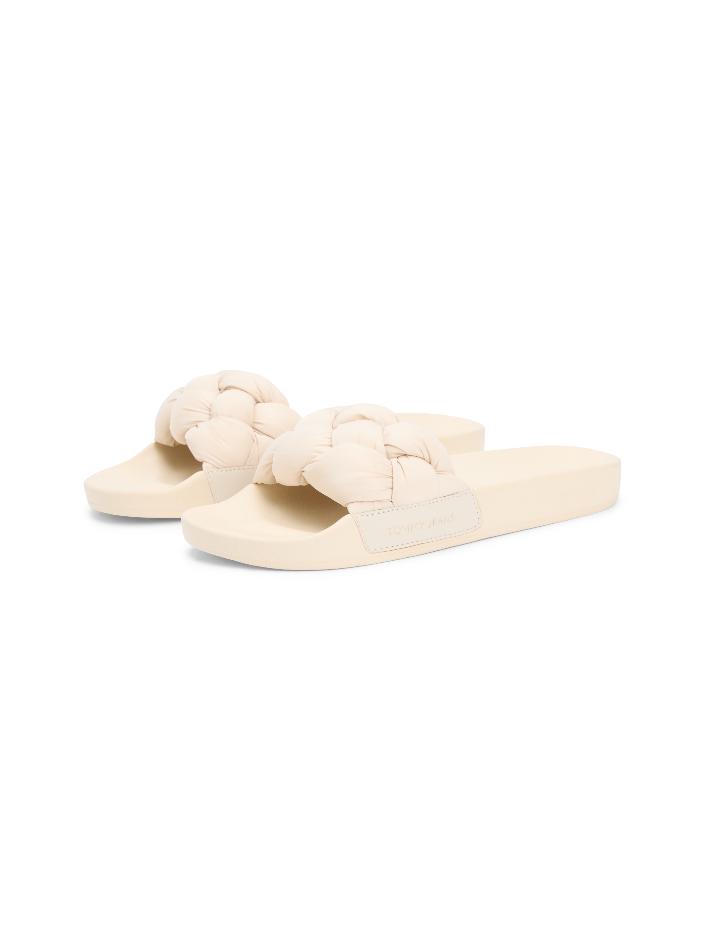 Tommy Jeans Pantolette "TJW BRAIDED SLIDES" Sandale, Pantolette, Flat mit g günstig online kaufen