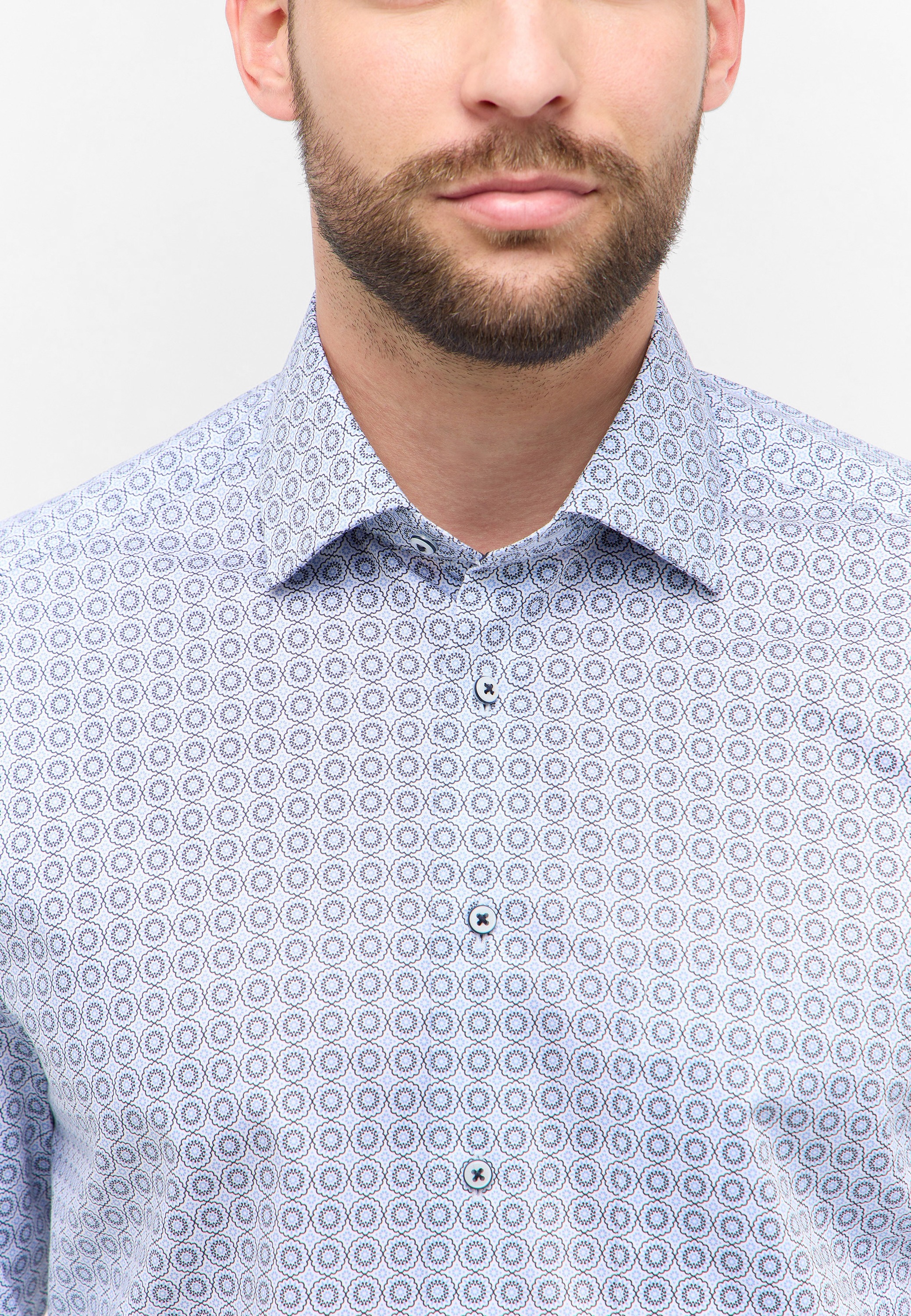 Thumbnail - Eterna Langarmhemd "COMFORT FIT" NON IRON (bügelfrei)