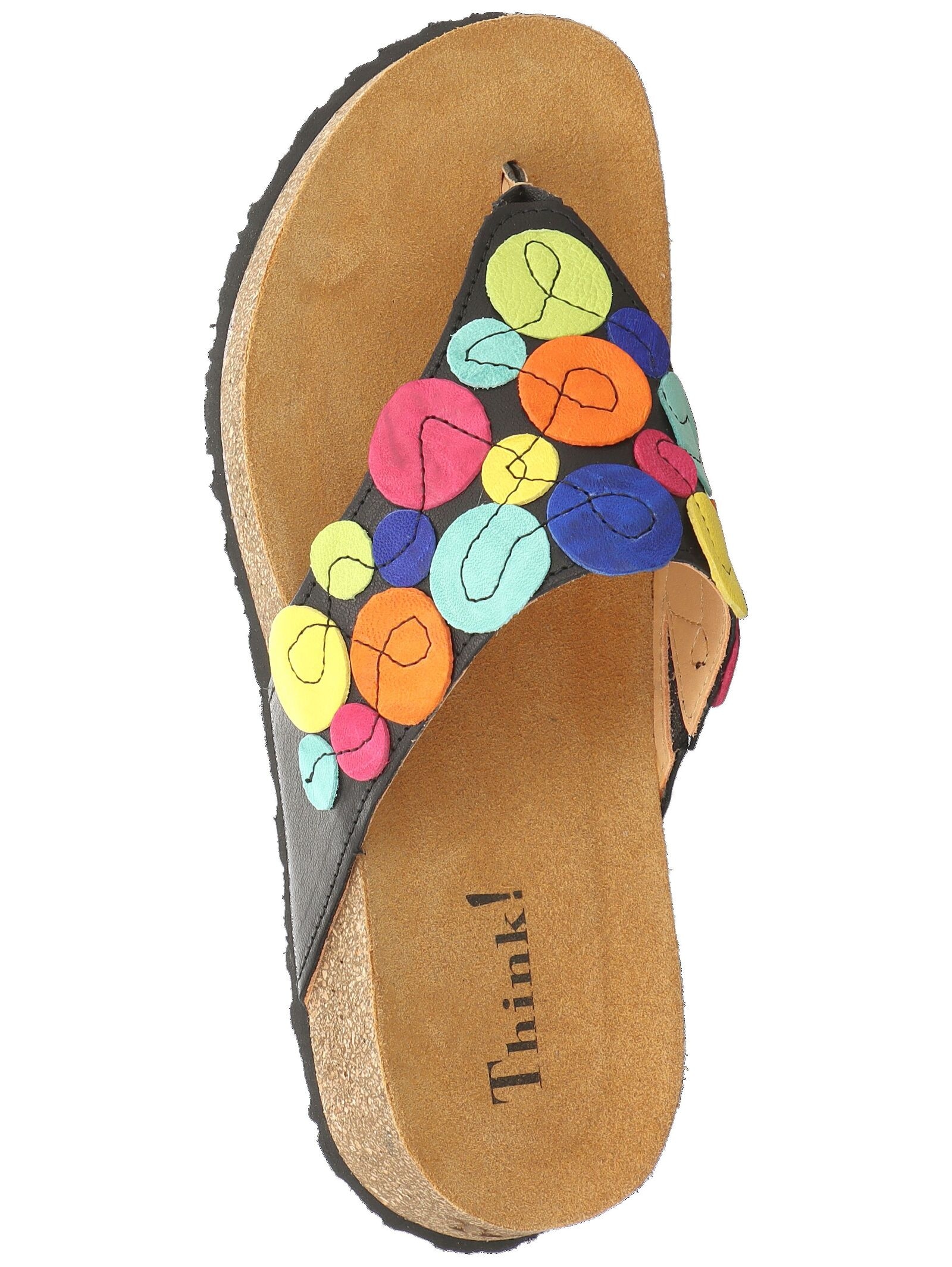 Think! Zehentrenner »Think! Zehensteg Leder/Textil«