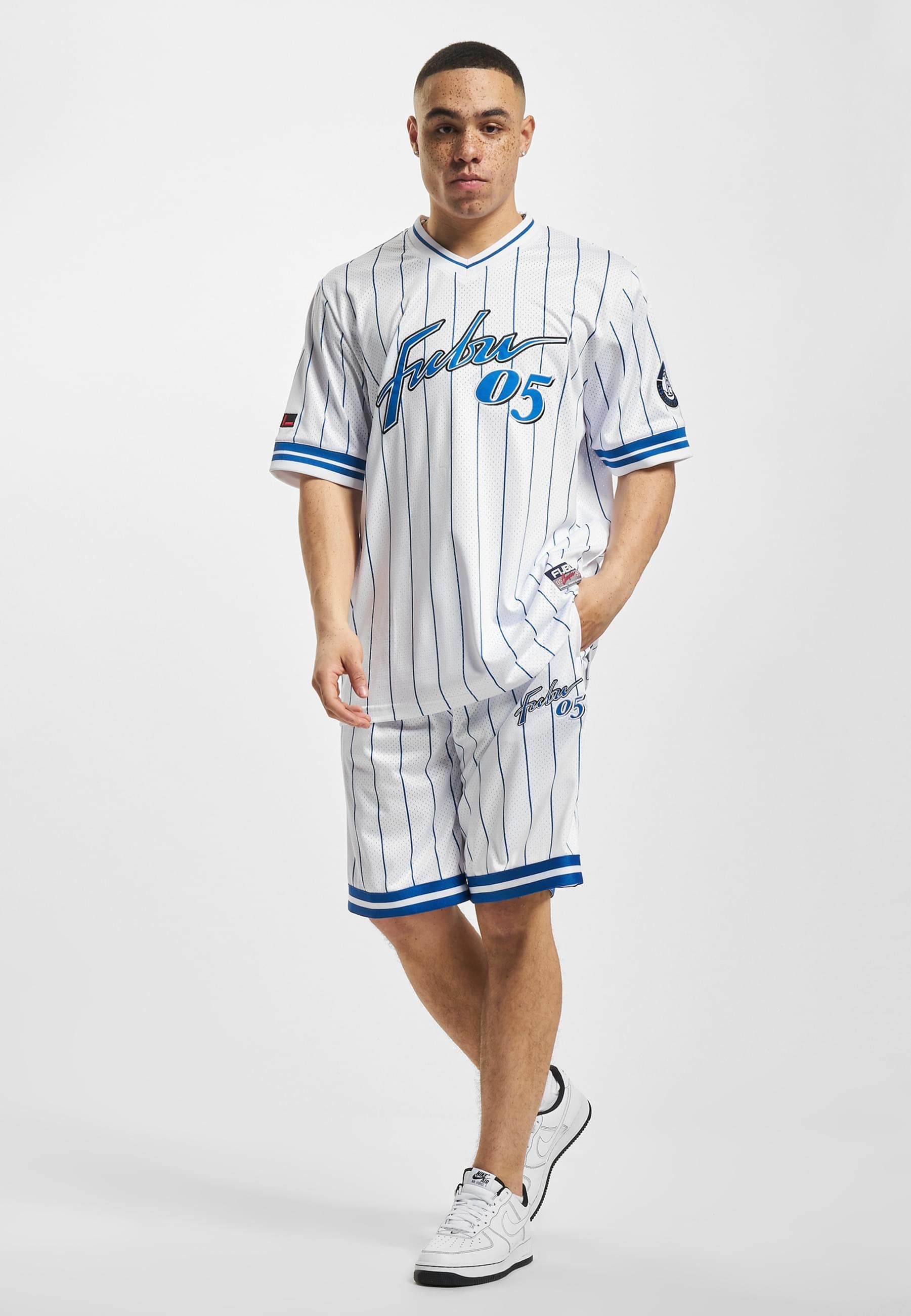 Fubu Shorts »Fubu Herren FM232-013-1 FUBU Retro Pinstripe Shorts«, (1 tlg.)