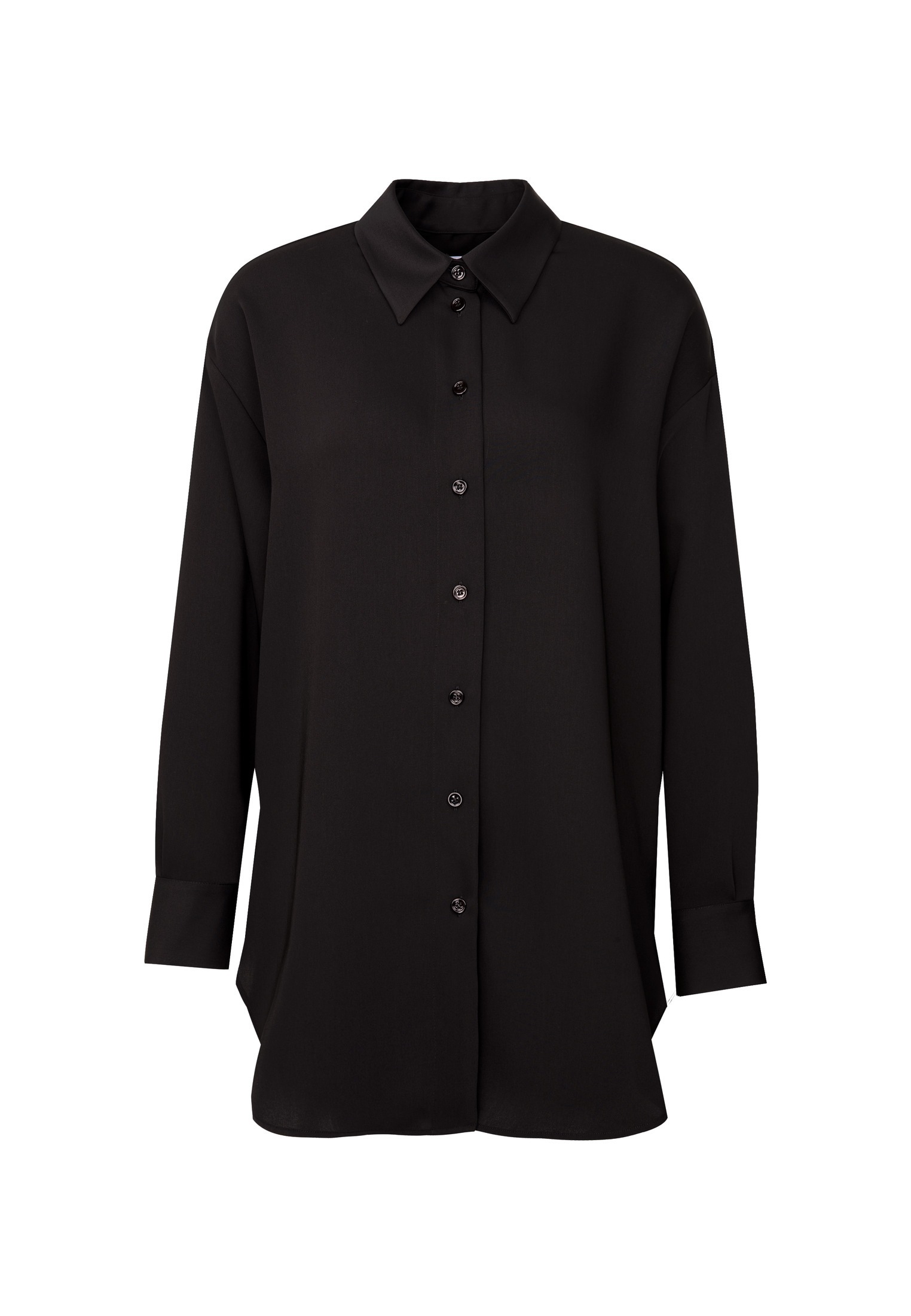 seidensticker Longbluse »Schwarze Rose«, Langarm Kragen Uni