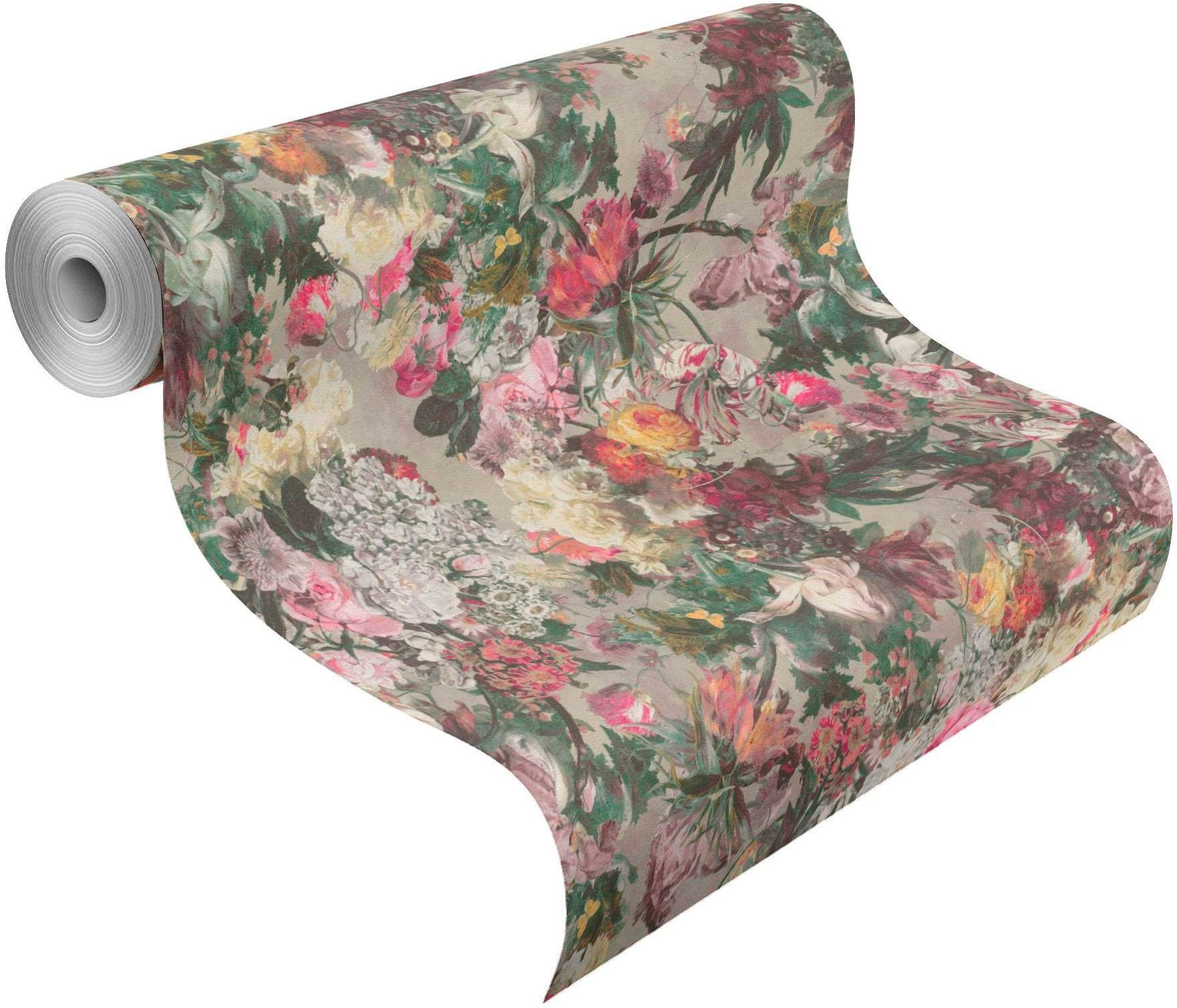 Thumbnail - Rasch Vinyltapete "Passepartout" geblümt  gemustert geprägt