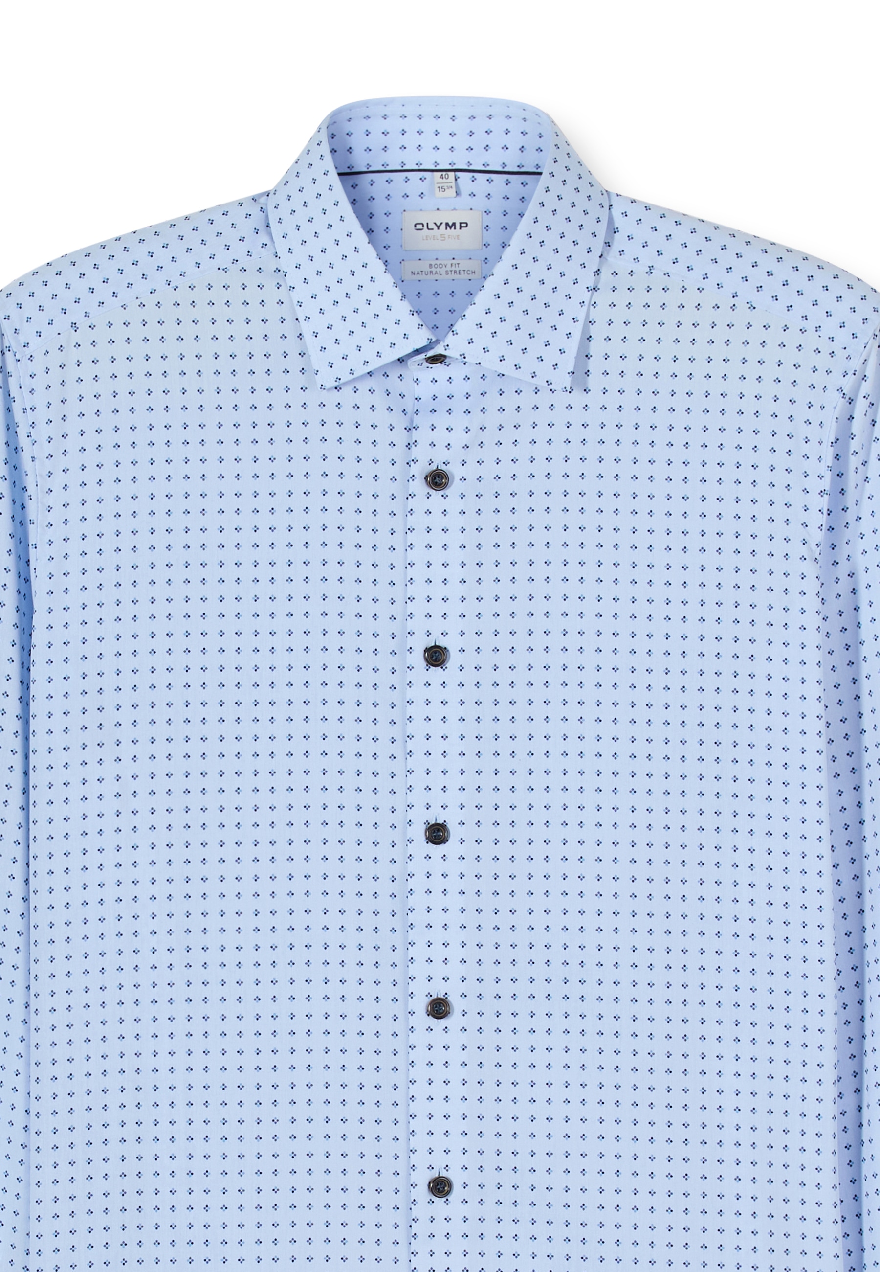 OLYMP Langarmhemd »Level Five« Businesshemd, body fit, New York Kentkragen,