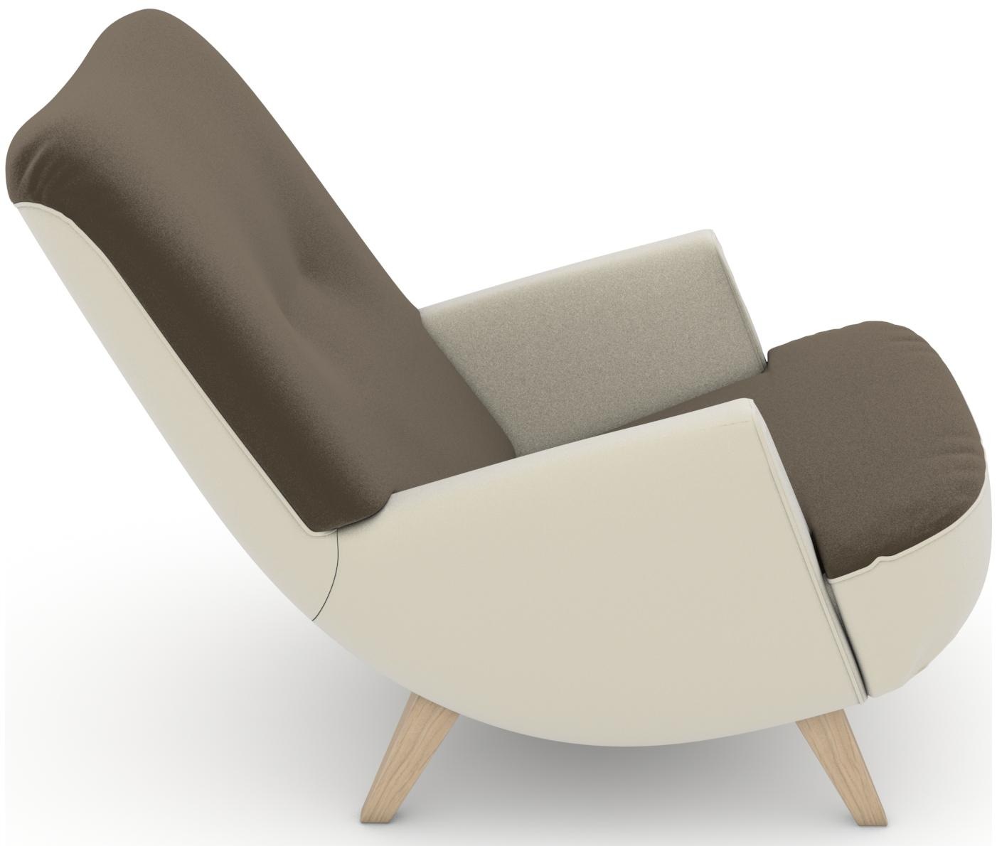 Max Winzer® Loungesessel »build-a-chair Borano außergewöhnlicher Sessel, tolle Farbkombinationen«, modern im Retrolook, zum Selbstgestalten