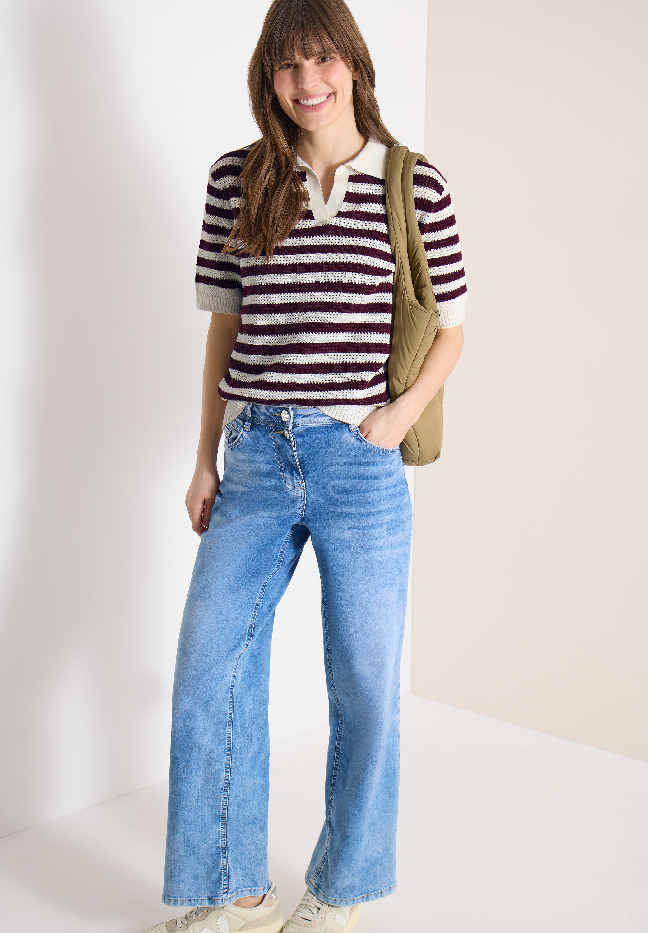 Cecil Poloshirt aus reiner Baumwolle