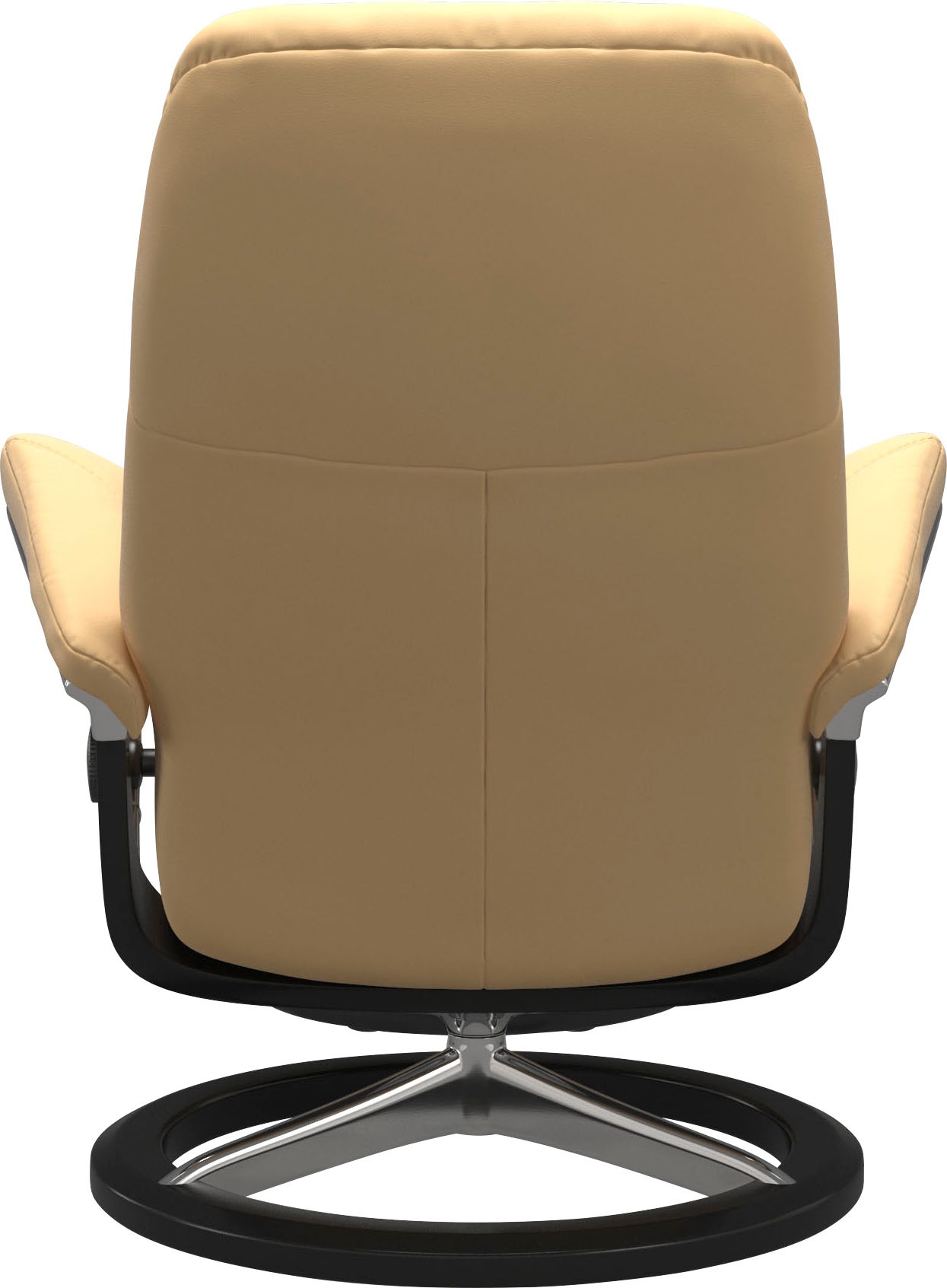 Stressless® Relaxsessel »Consul«, (Set, Relaxsessel mit Hocker), mit Hocker, mit Signature Base, Größe L, Gestell Schwarz