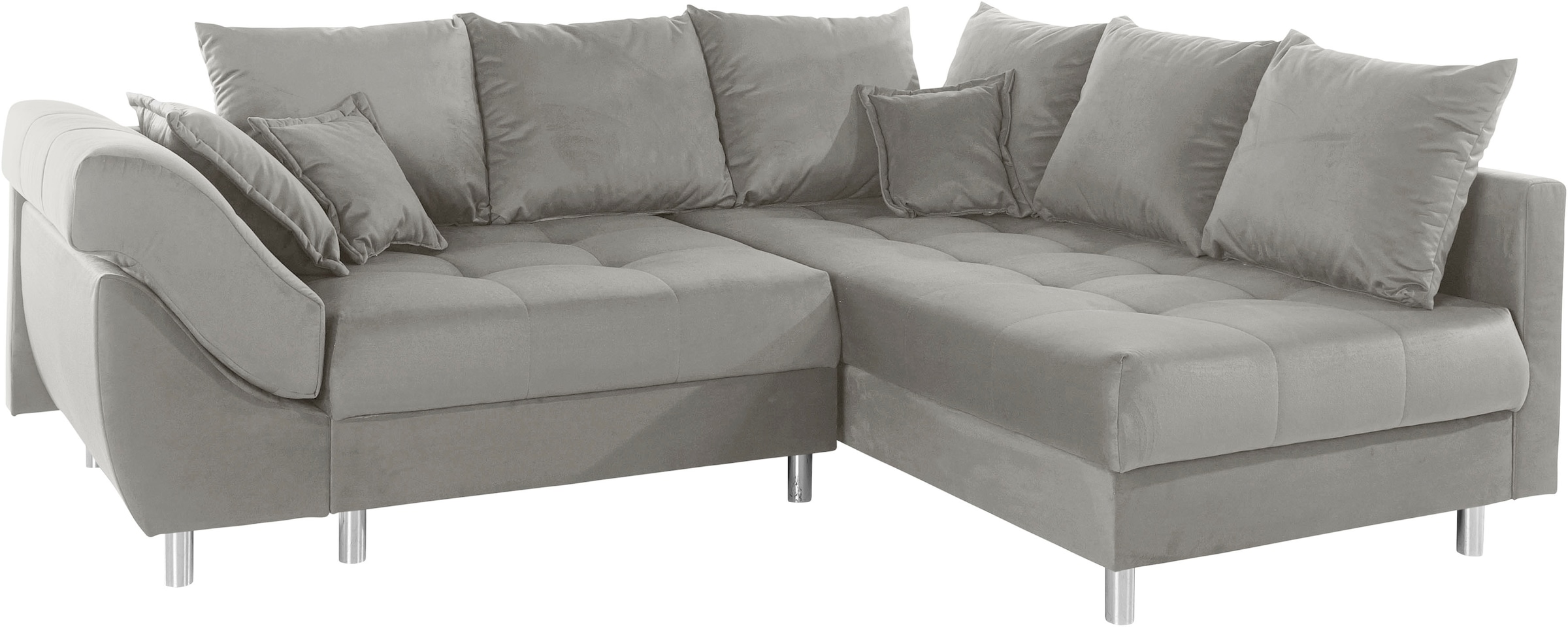 COLLECTION AB Ecksofa Joseli,  mit Zier- und Rückenkissen, komfortable Schanzen-Armlehne